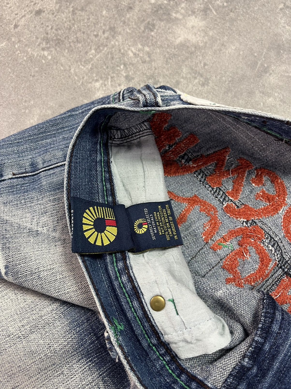 Akademiks Akademiks Big Logo Spellout Cyber Denim Shorts Jorts 34 Size US 34 / EU 50 - 9 Thumbnail