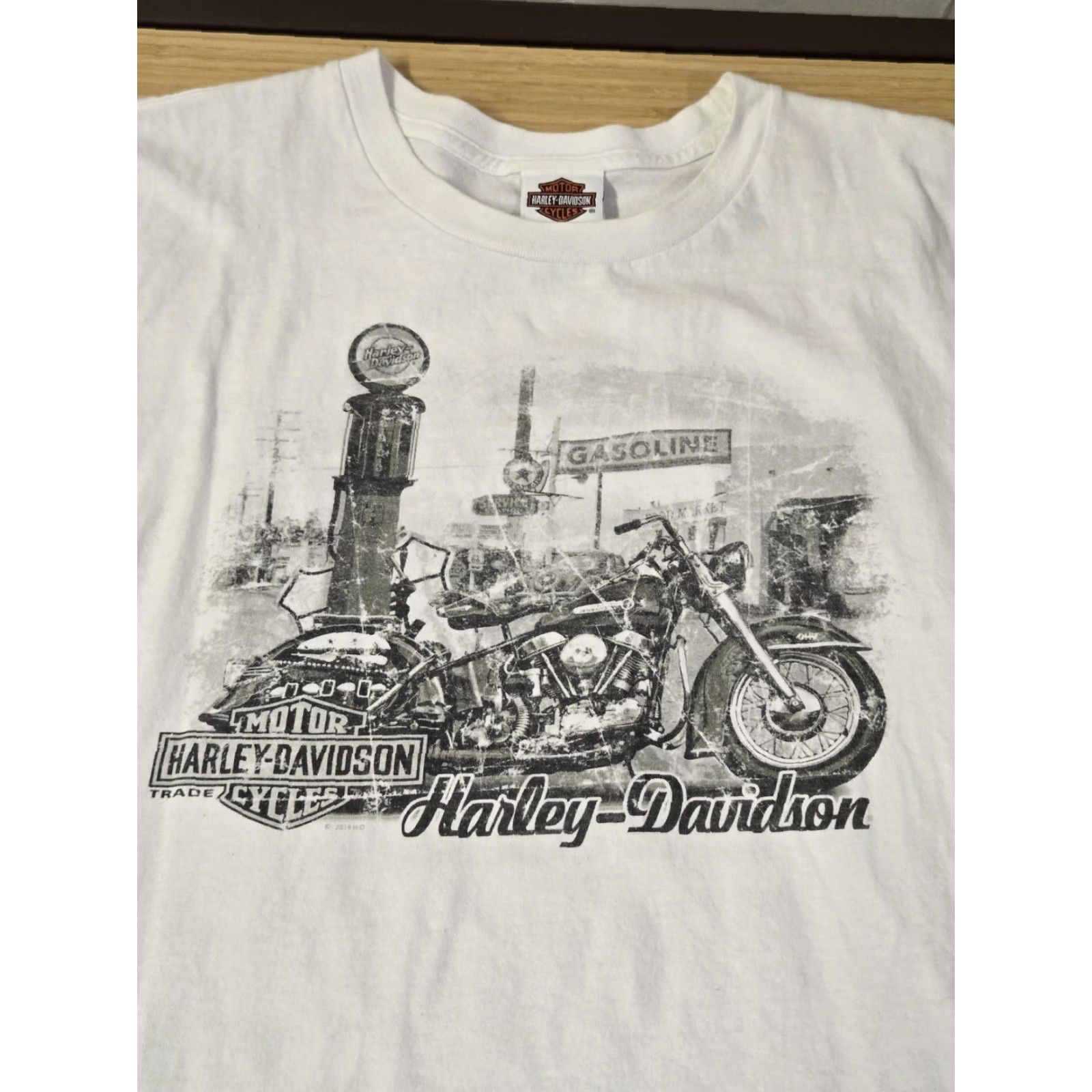 Harley Davidson Harley-Davidson Shirt Mens 2XL White San Diego California Graphic USA T-Shirt Short Sleeve Crew Neck Classic Size US XXL / EU 58 / 5 - 2 Thumbnail