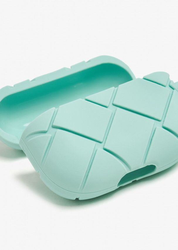 Bottega Veneta o1loc1c0325 Size: OS / 691715 Airpods Pro Case in Light Blue Size ONE SIZE - 3 Thumbnail