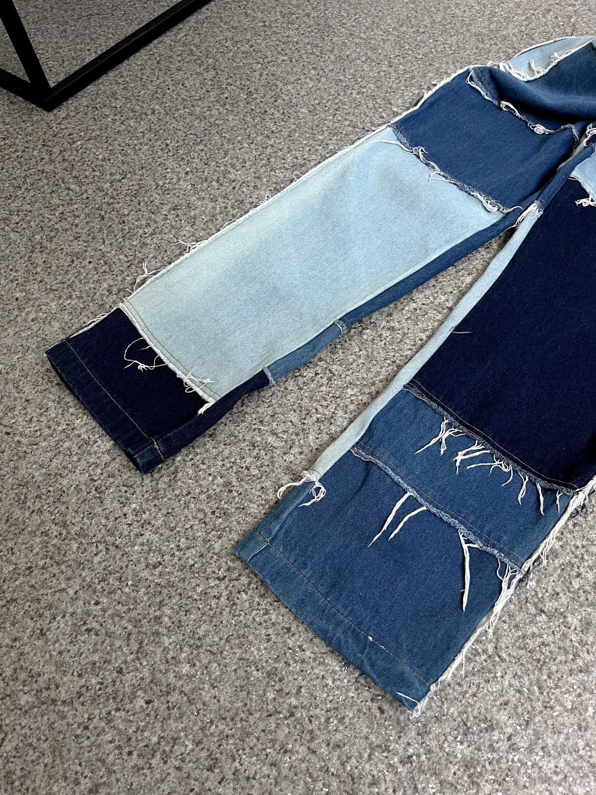 Jaded London Jaded London Frayed Patchwork Denim Skate Jeans mens W 32 Size US 32 / EU 48 - 8 Thumbnail