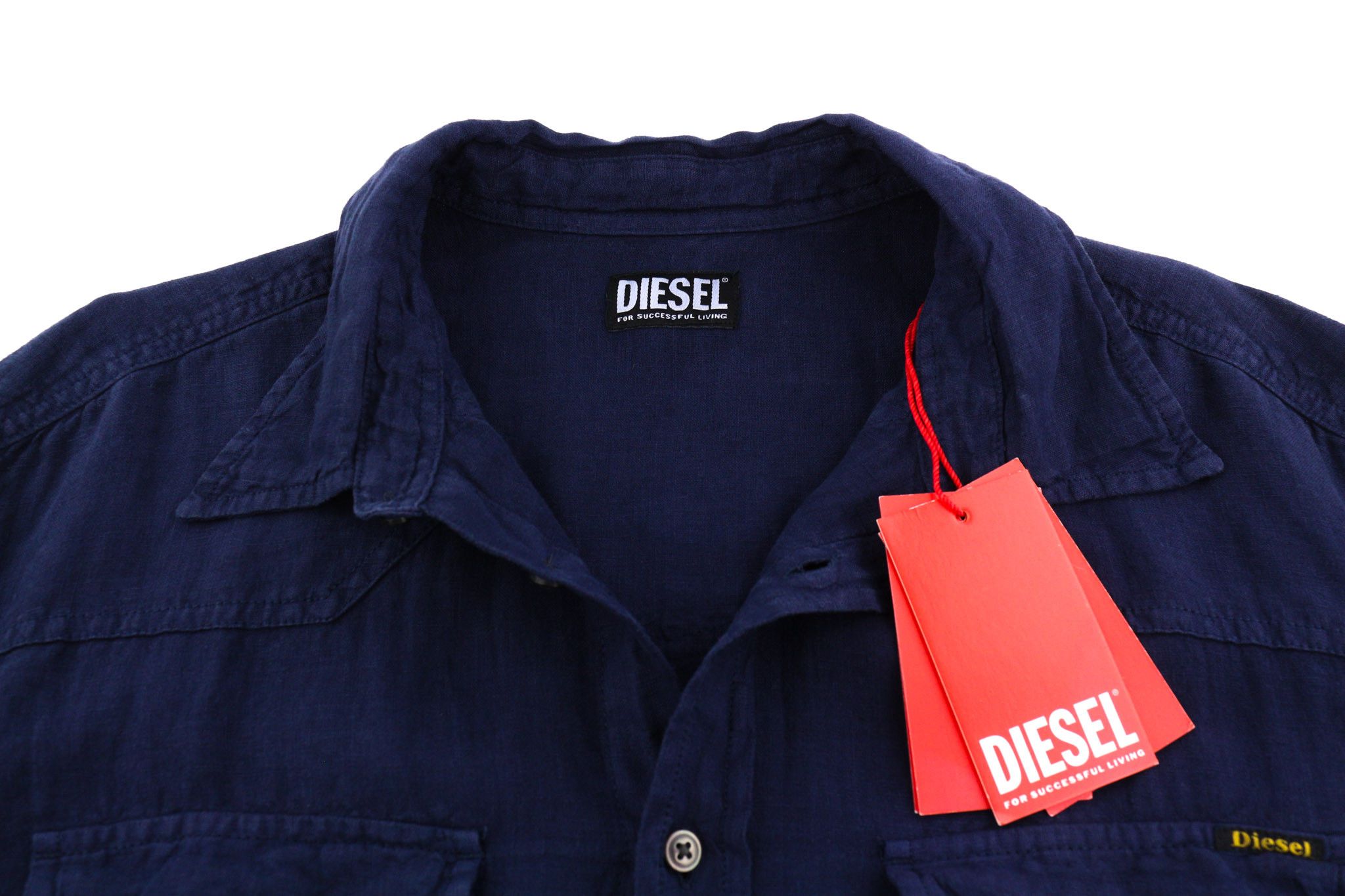 Diesel S-EAST-LONG-LIN XL Western Linen Dark Blue 40492 Size US XL / EU 56 / 4 - 4 Thumbnail