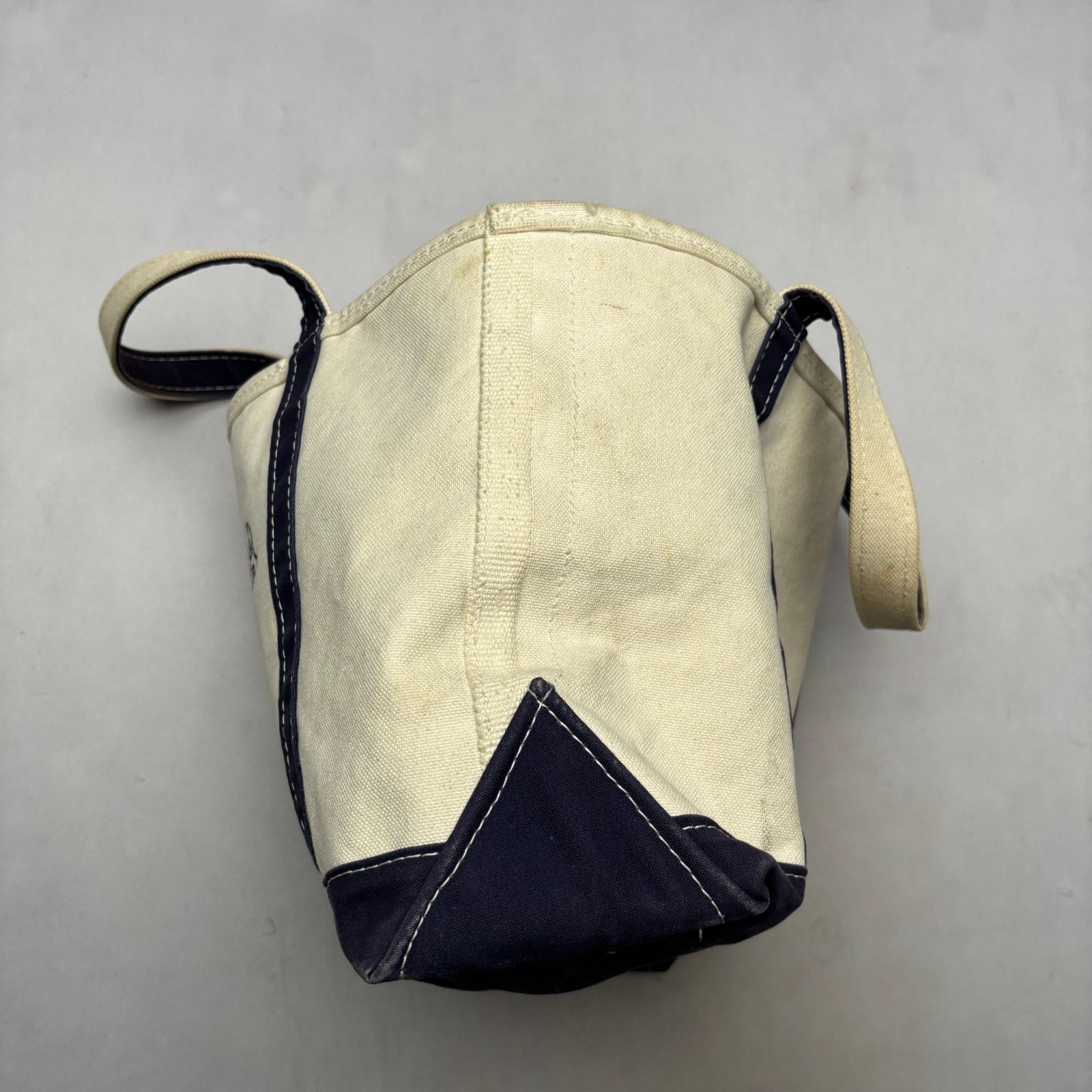 L.L. Bean Vintage 90s LL Bean Boat and Tote Canvas Bag Beach Grocery Size ONE SIZE - 6 Thumbnail