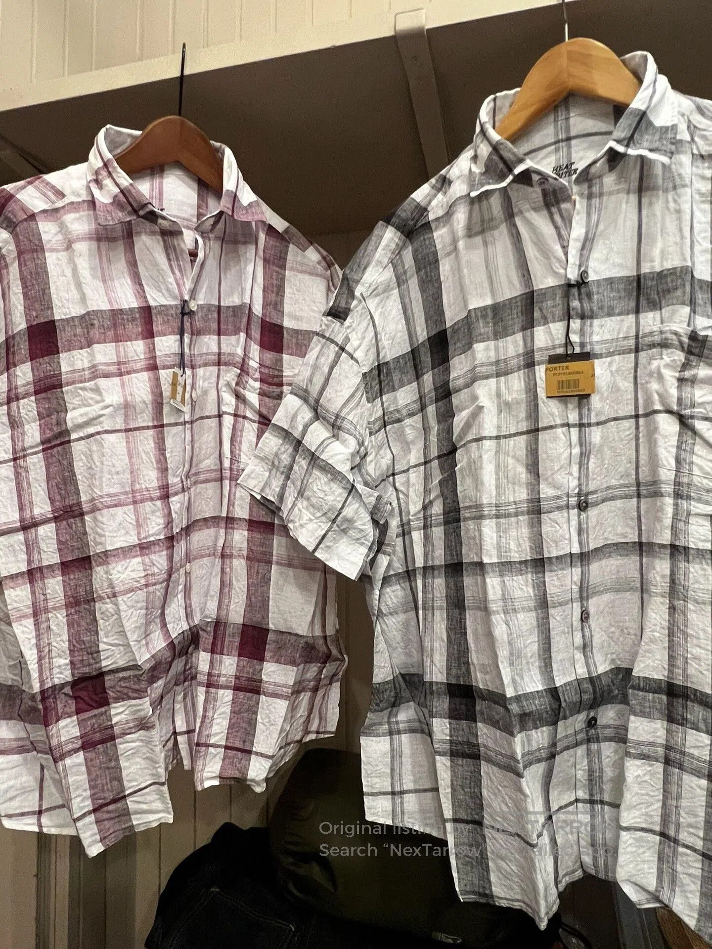 Japanese Brand Black Check Short Sleeve Shirt. Size US L / EU 52-54 / 3 - 2 Thumbnail