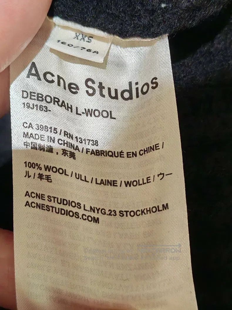 Acne Studios Acne Studios Black V-Neck Wool Sweater, 100% Wool, Classic Size XXS / US 00 / IT 34 - 4 Thumbnail