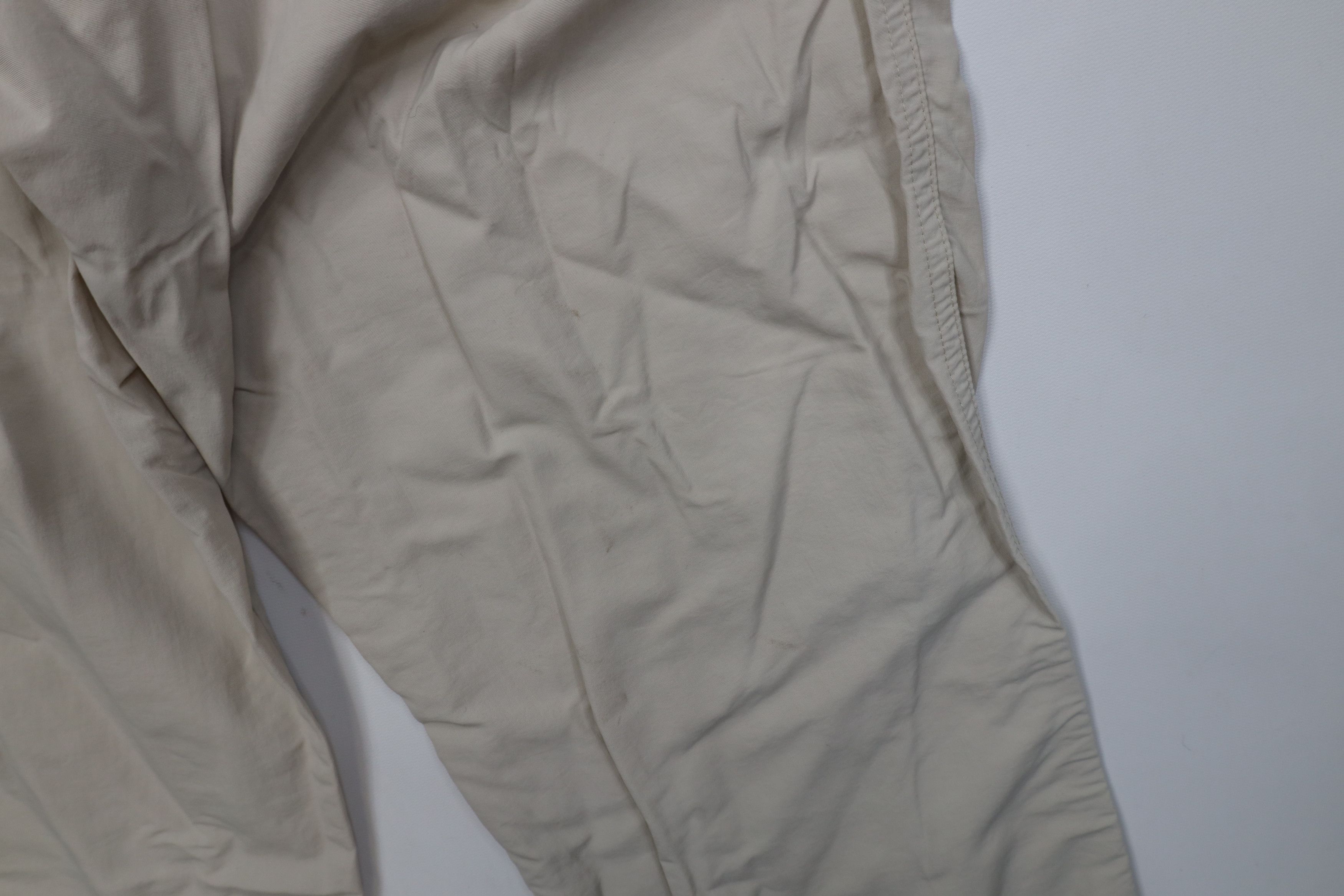 Lands' End Vintage 90s Lands End Wide Leg Windbreaker Pants Beige USA Size US 33 - 14 Thumbnail