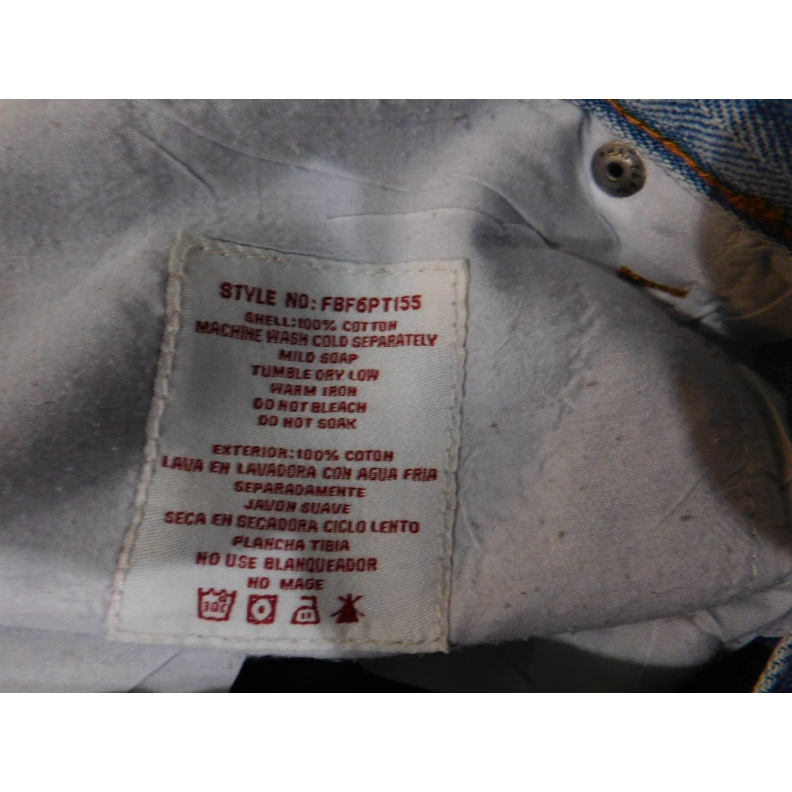 Phat Farm Phat Farm Jeans Mens 40x32 Light Blue Denim Vintage Streetwear Shirt Size US 40 / EU 56 - 6 Thumbnail