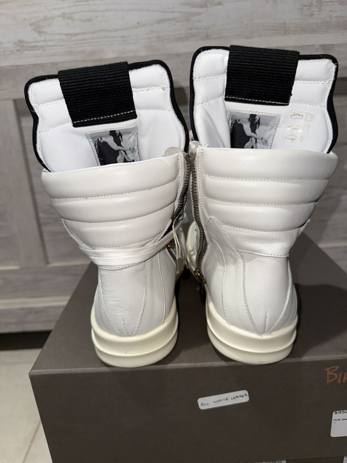 Rick Owens Rick Owen’s geo baskets milk/milk Size US 7 / EU 40 - 4 Thumbnail
