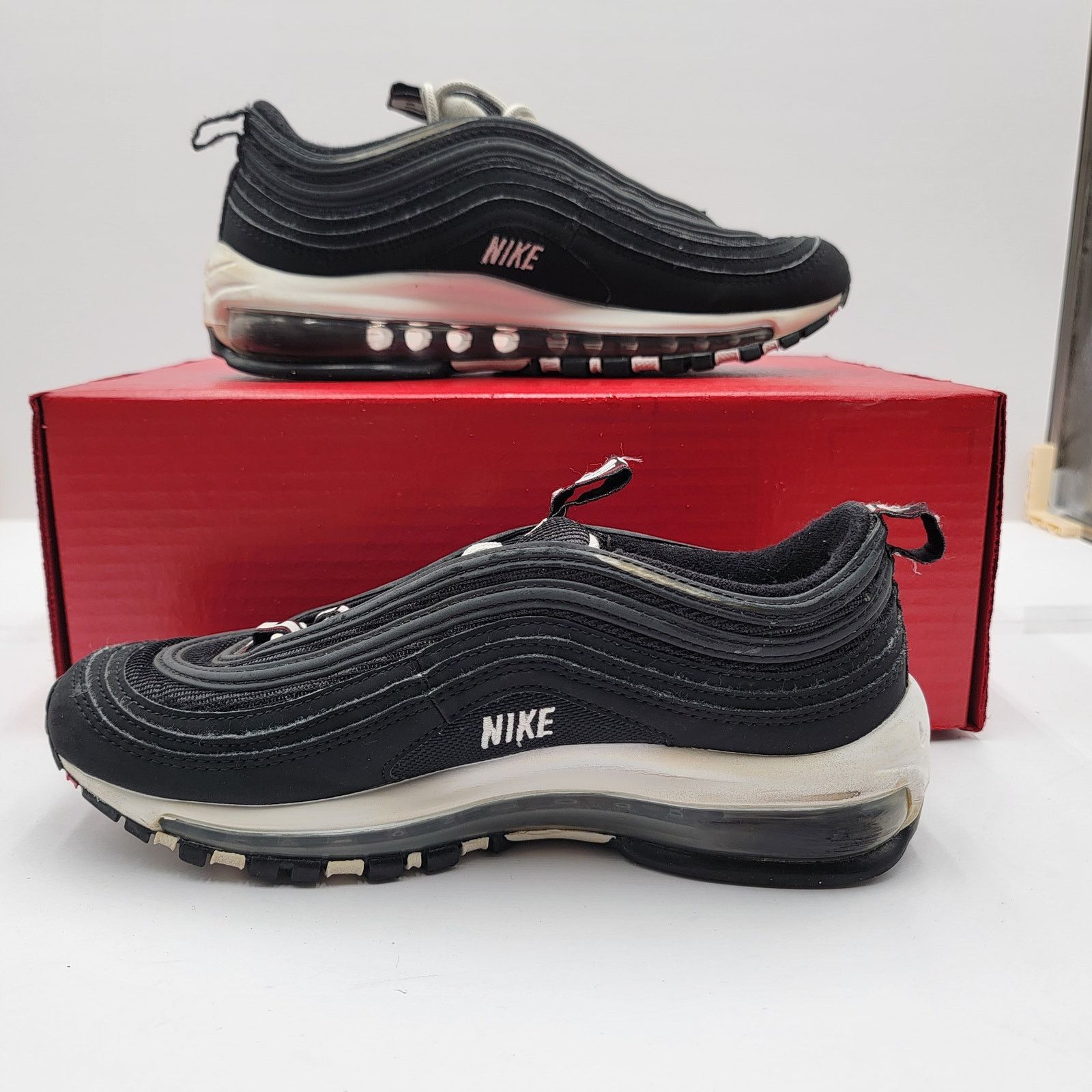 Nike Nike Air Max 97 SE GS 'Black White' Sz 6Y AV3180 001 (198) Size US 7.5 / IT 37.5 - 2 Thumbnail