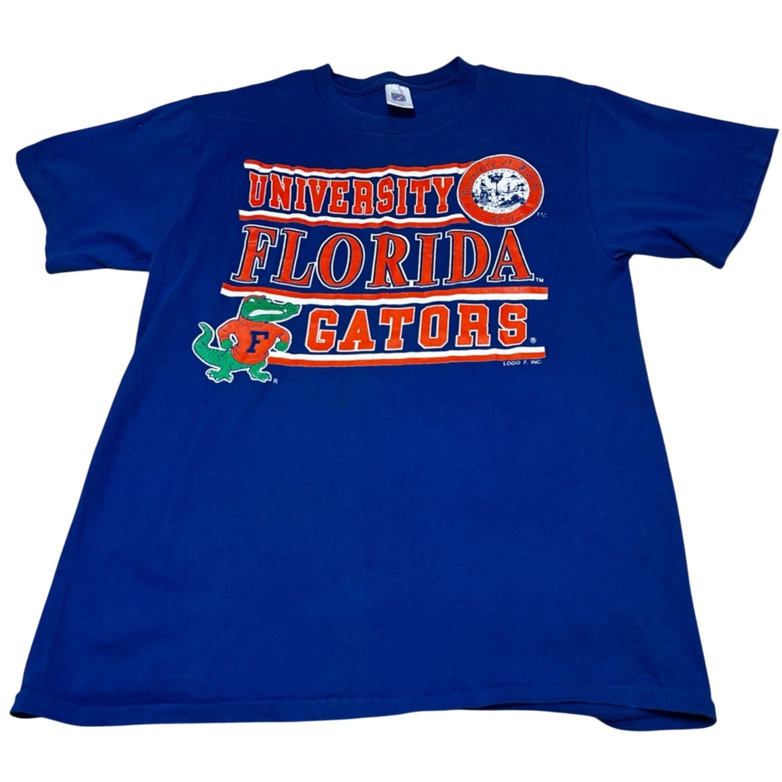 Logo 7 Vintage Florida Gators shirt Single Stitch 90s Gator Logo 7 Size US L / EU 52-54 / 3 - 1 Thumbnail