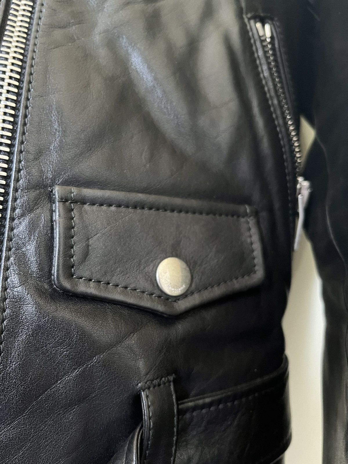 Hedi Slimane × Saint Laurent Paris Saint Laurent FW16 L17 Leather Jacket Size US S / EU 44-46 / 1 - 17 Thumbnail