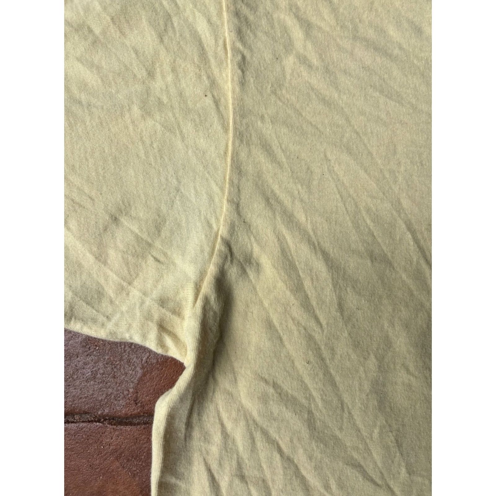 Vintage VINTAGE Caribbean Soul T-Shirt XL Yellow 90s Funny Double-Sided Happy Hour Hunter Mens Crew Neck Short Sleeve USA Size US XL / EU 56 / 4 - 5 Thumbnail