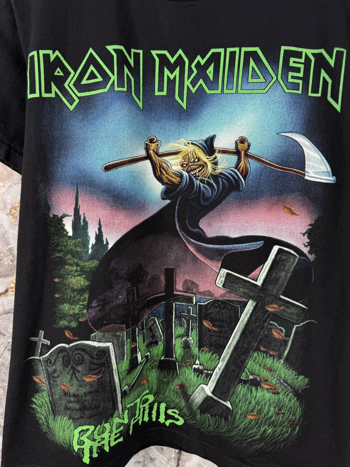 Iron Maiden Men’s Iron Maiden Vintage Style Band Tee Black Size Medium Size US M / EU 48-50 / 2 - 6 Thumbnail