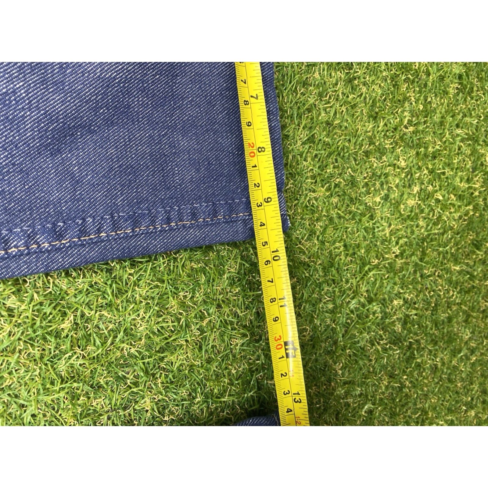 Wrangler VINTAGE Wrangler Low Rise Bell Bottom Patch Pocket Flare Jeans 28x30 70s Blue Cotton Jeans Mens Size 36" / US 14 / IT 50 - 3 Thumbnail