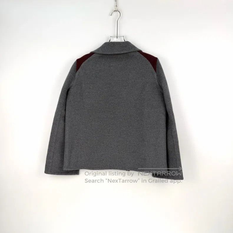 Hermes Hermes Gray Leather Edge Cashmere Tweed Jacket Size XS / US 0-2 / IT 36-38 - 4 Thumbnail