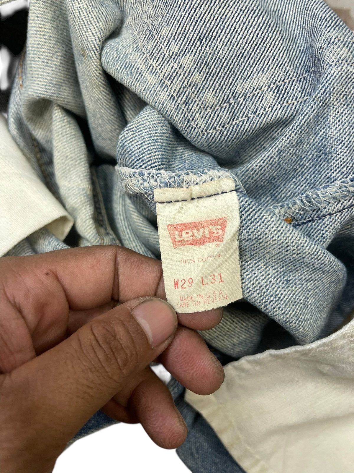 Levi's Vintage Levi’s 501 XX Distressed Jeans Straight Cut Size US 29 - 10 Thumbnail