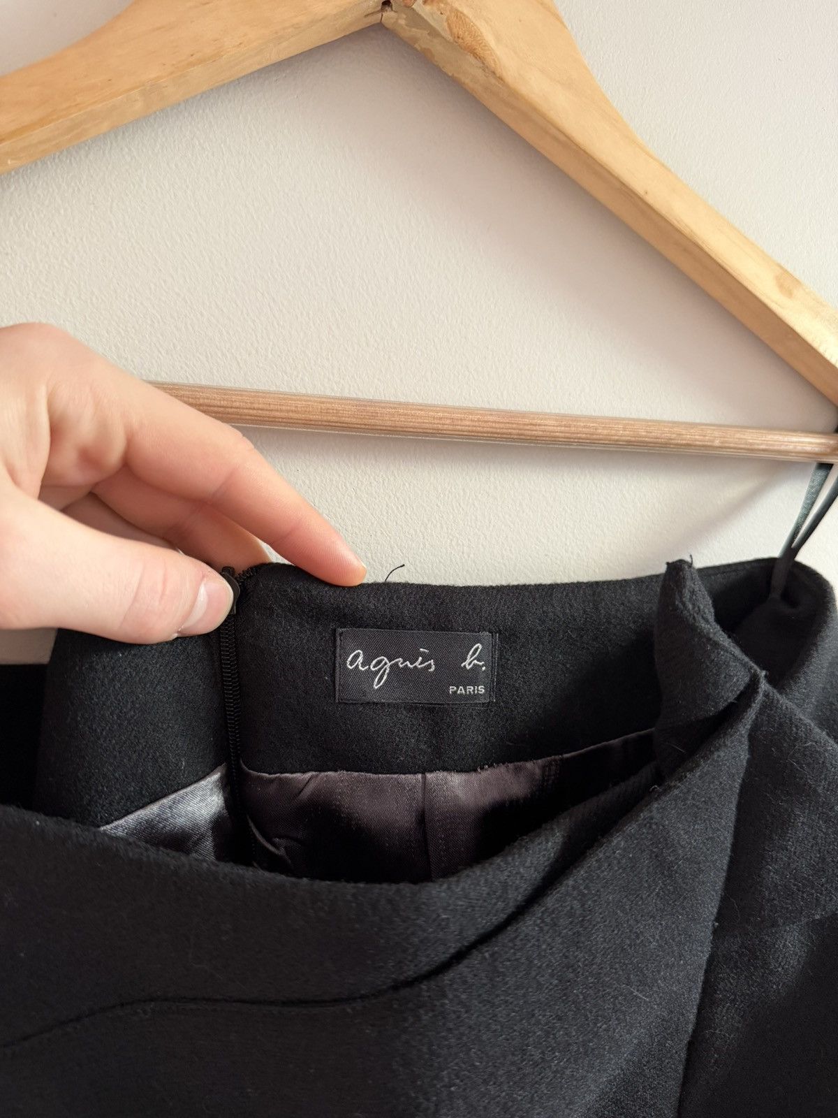 agnes b. agnes b. Black Asymmetric Panel Skirt Size 28" / US 6 / IT 42 - 3 Thumbnail