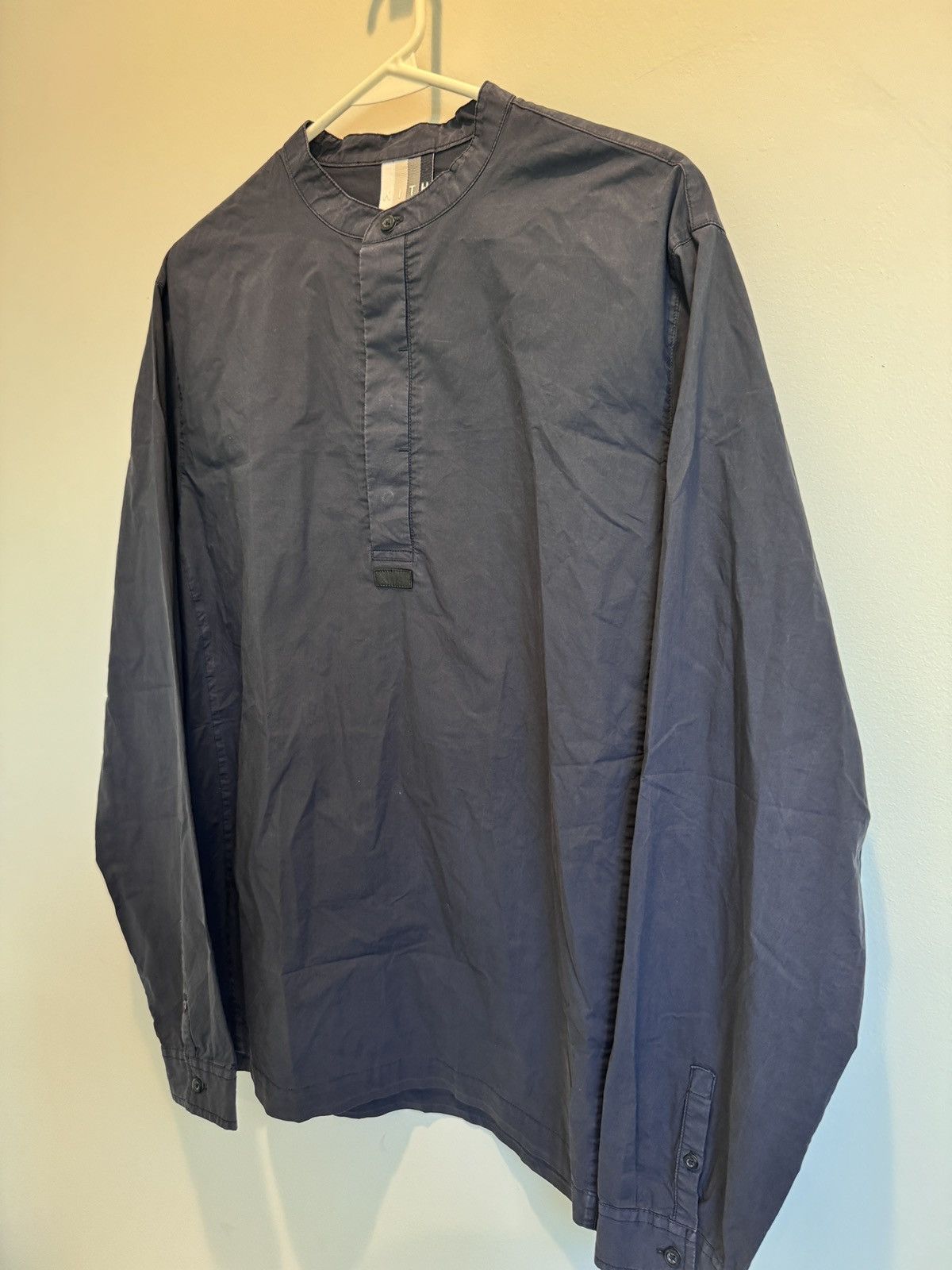 Kith Kith Mens Essex Henley Popover Navy Blue Size L Large Size US L / EU 52-54 / 3 - 4 Thumbnail