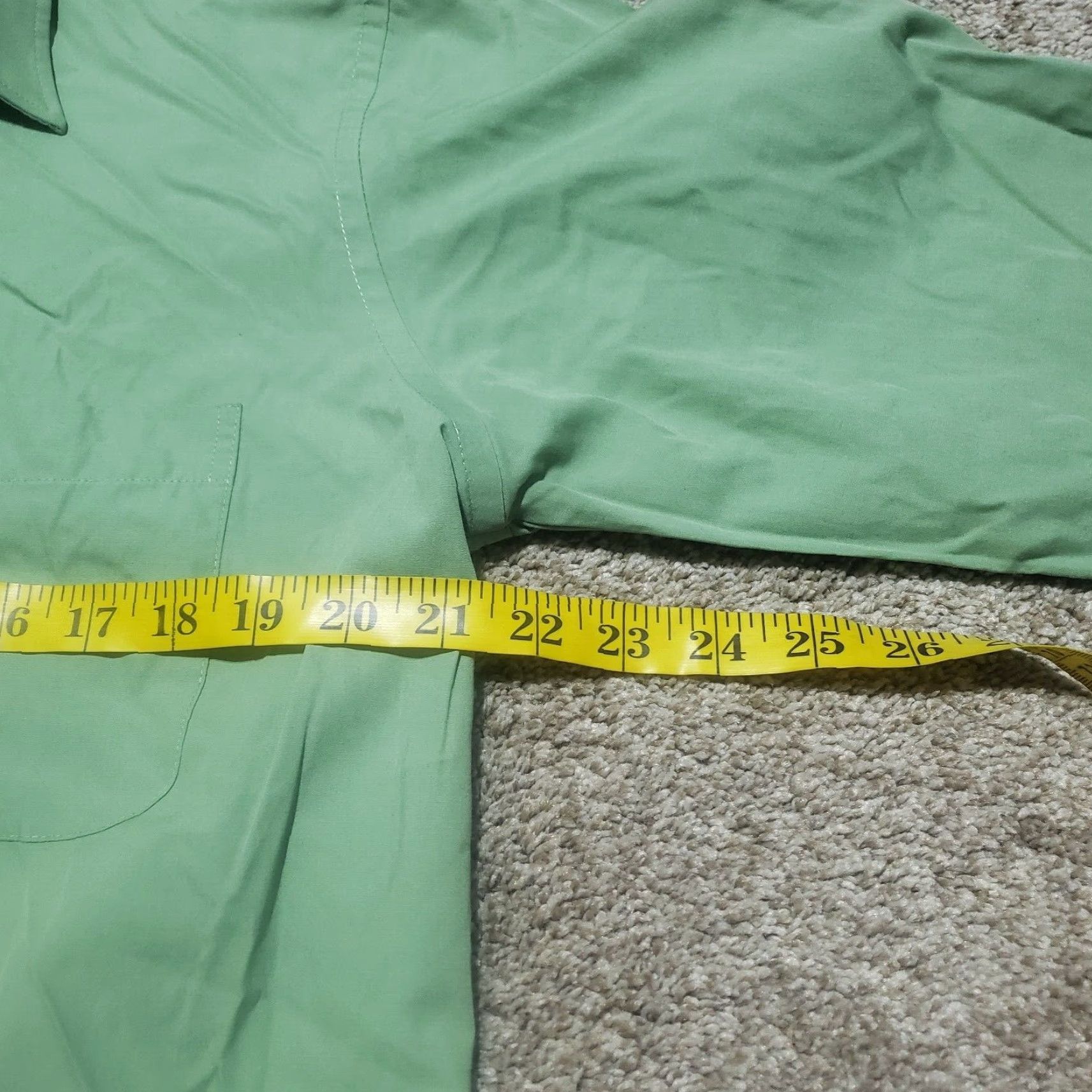 Stafford Stafford Shirt Adult Men 15.5 Green Long Sleeve Button-Up Collared Cotton All Seasons 15.5 Size US L / EU 52-54 / 3 - 5 Thumbnail