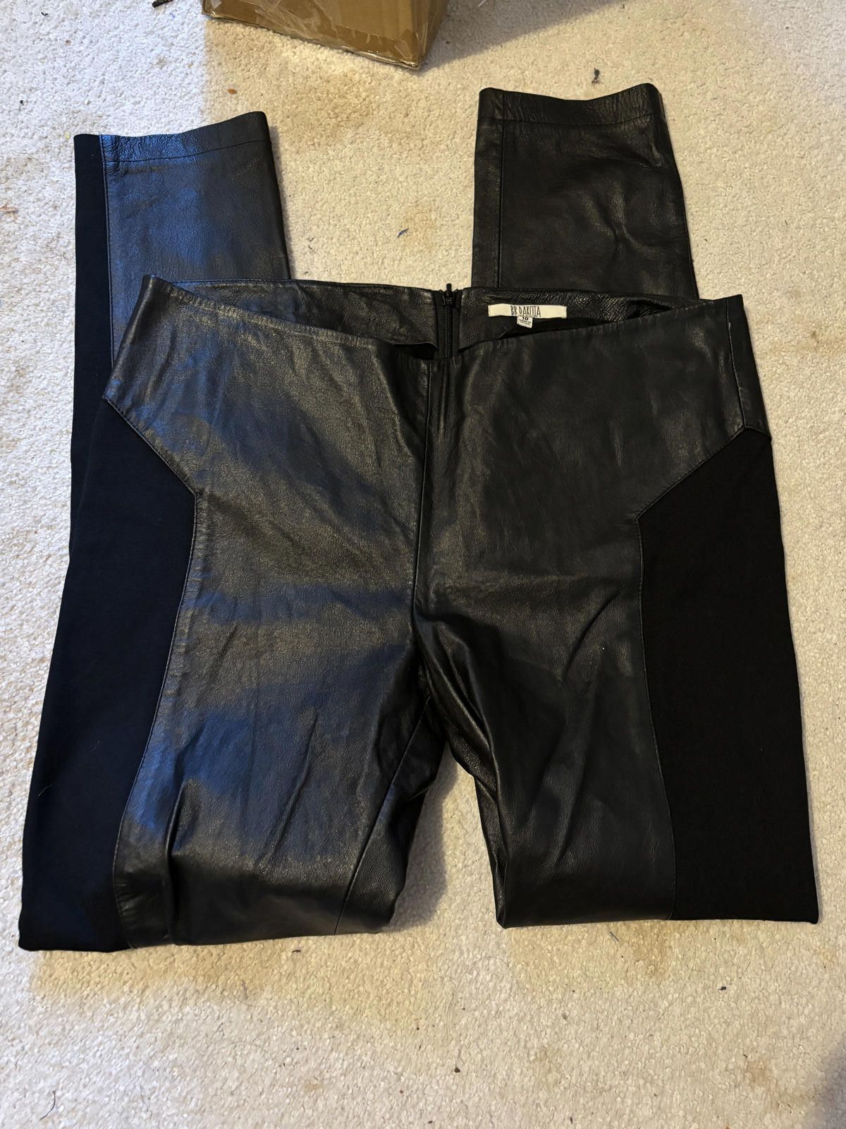 Other NEW Bb Dakota 100% Leather Isaac Motorcyle Leggings sz 10 Size 32" / US 10 / IT 46 - 3 Thumbnail