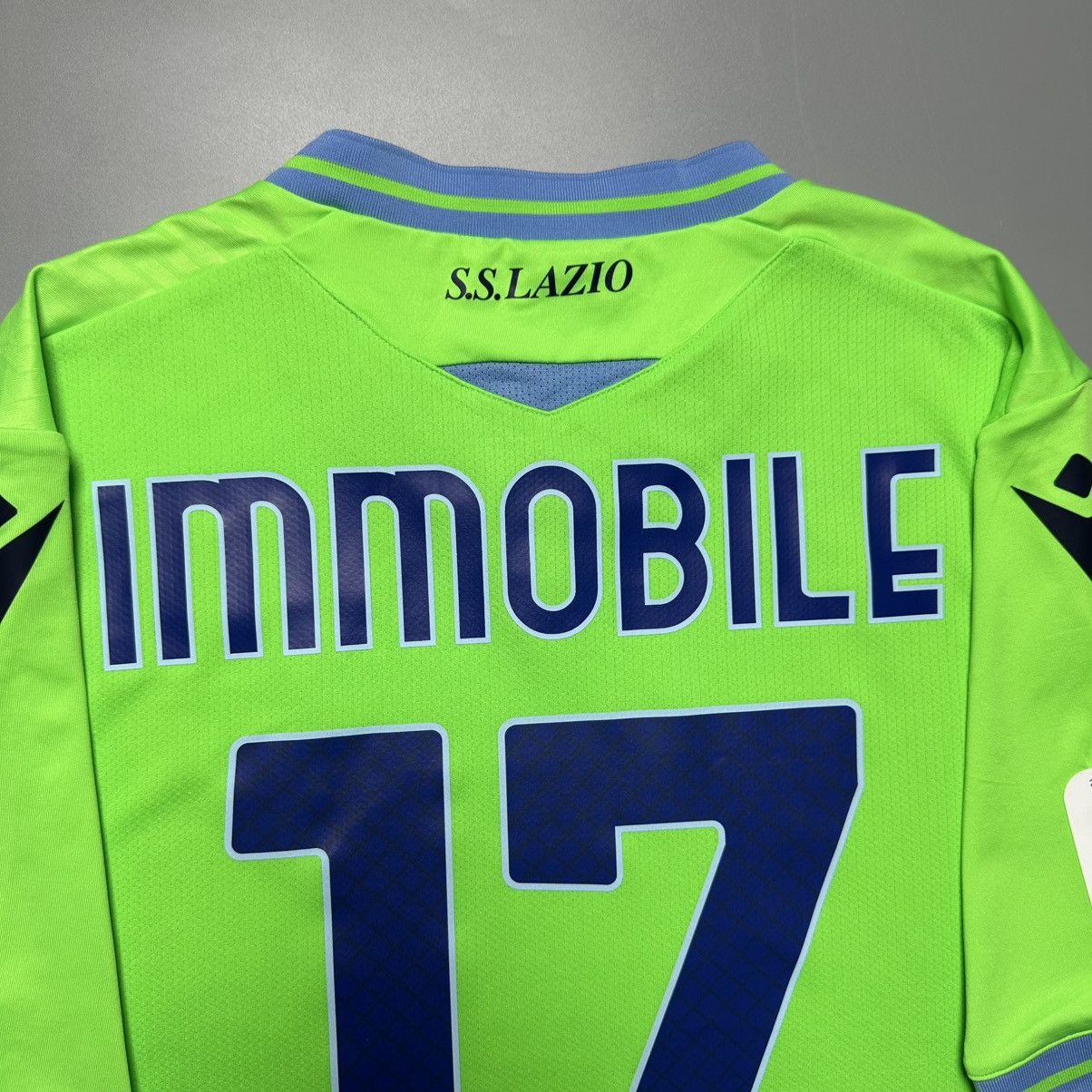 Macron LAZIO MACRON 2020/2021 FOOTBALL AWAY JERSEY #17 IMMOBILE Size US XL / EU 56 / 4 - 12 Thumbnail