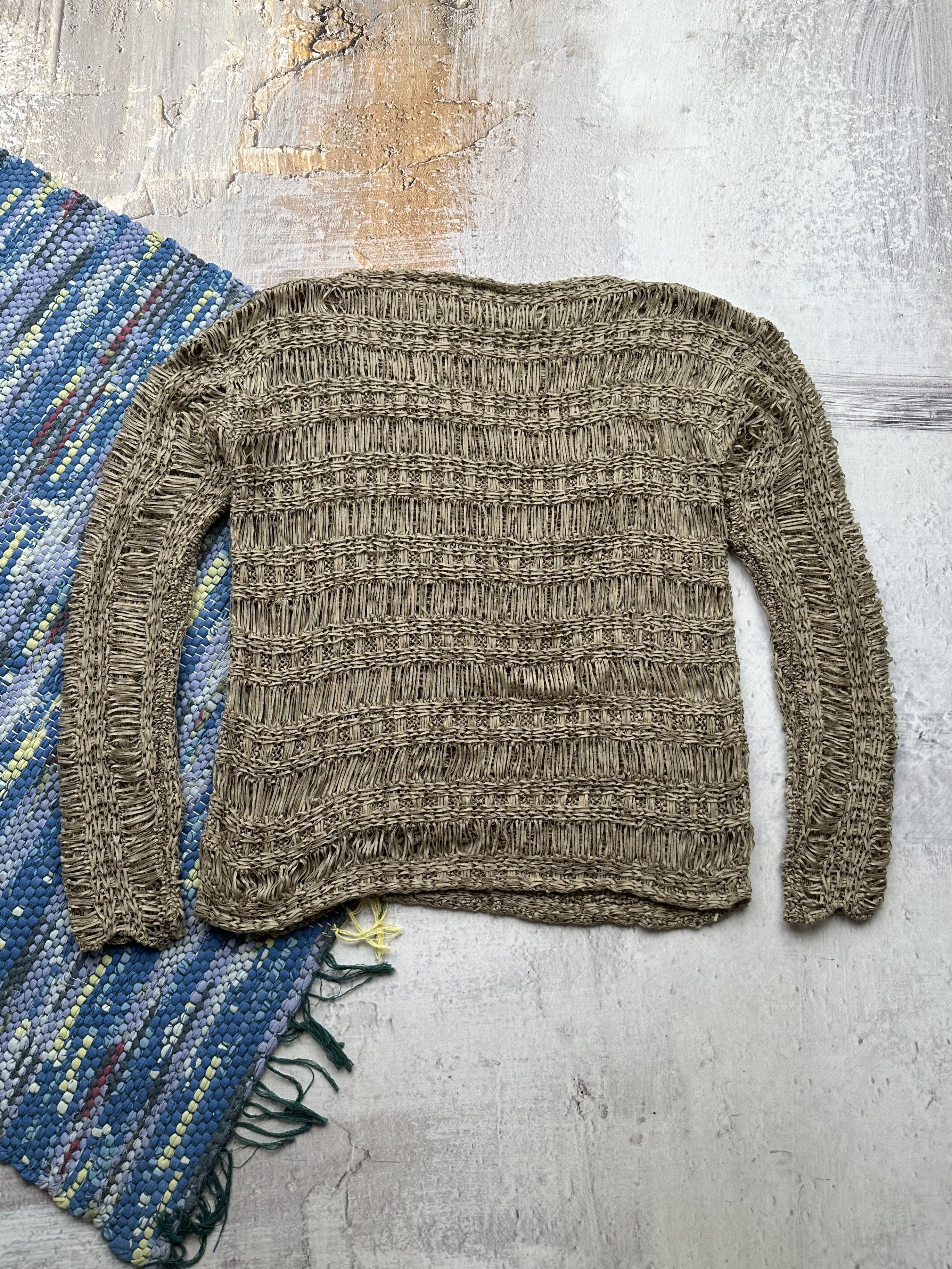 Japanese Brand Vintage Mesh Sweater A253(303) Size US S / EU 44-46 / 1 - 5 Thumbnail