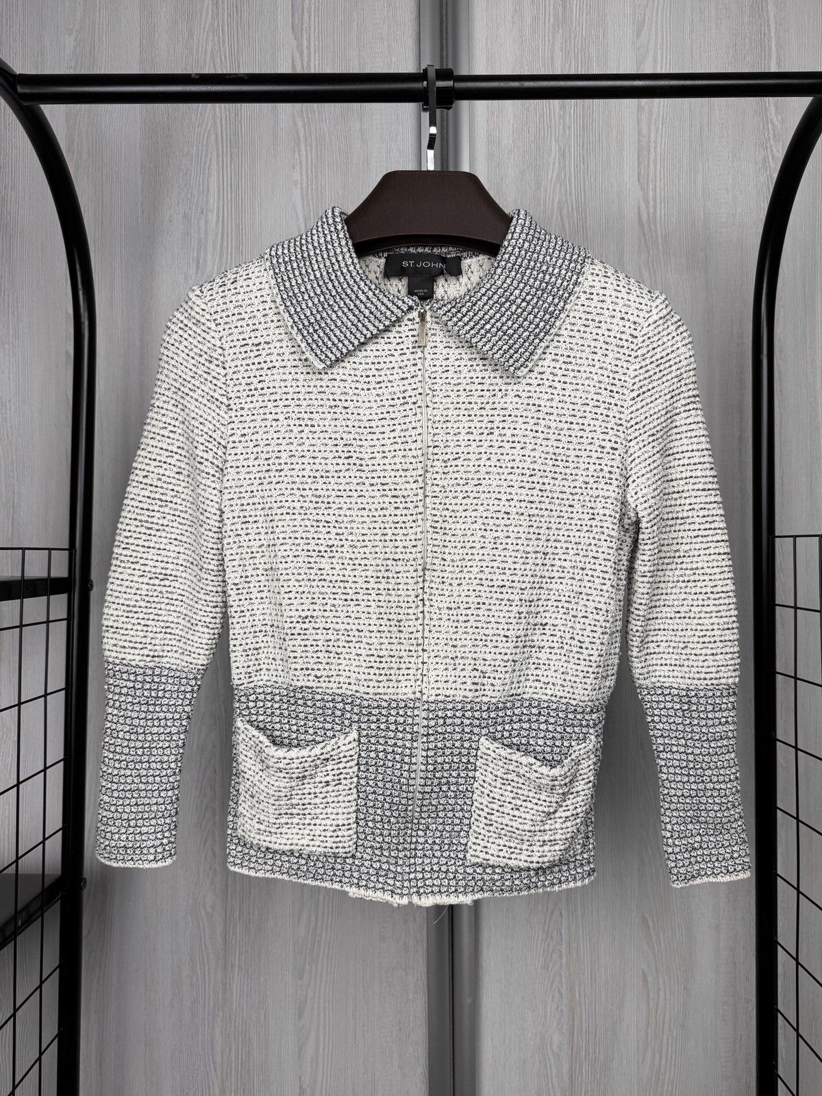 St. John St. John Old money style Tweed style blazer jacket Size S / US 4 / IT 40 - 2 Thumbnail