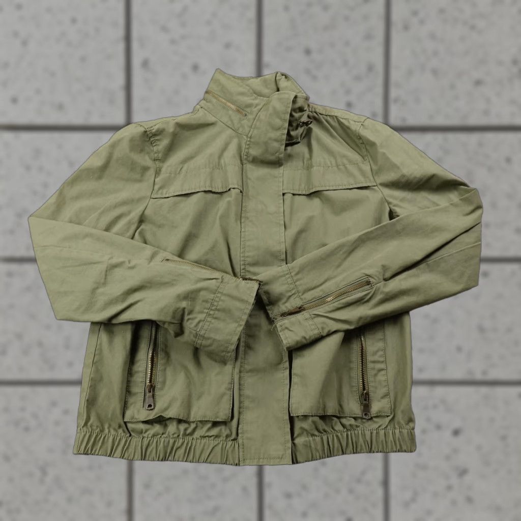 Banana Republic Banana Republic Jacket Womens S Green Military Full Zip Casual Field Coat Safari Size S / US 4 / IT 40 - 1 Thumbnail