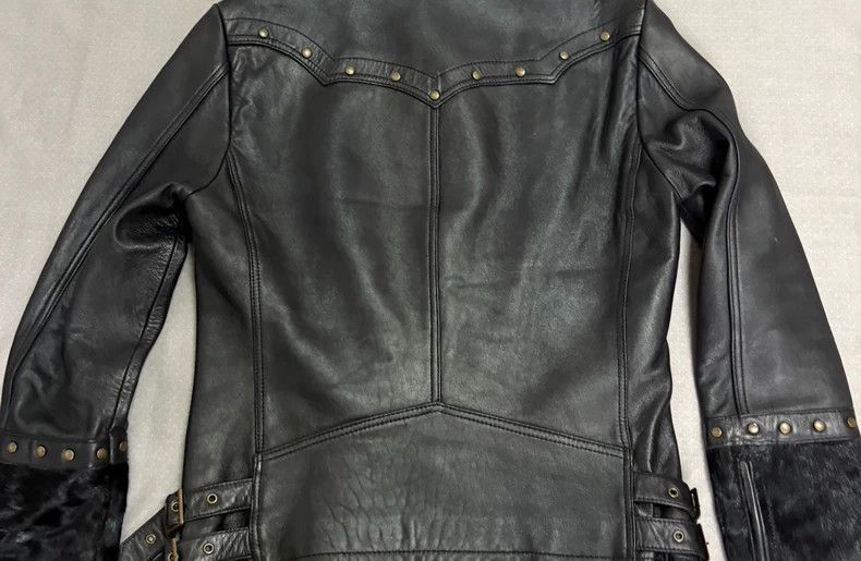Yohji Yamamoto Vintage Mixed Material Leather Jacket-2506 Size M / US 6-8 / IT 42-44 - 7 Thumbnail