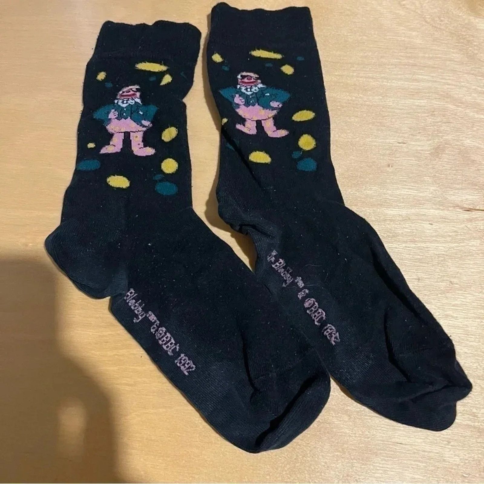 Other Mr. Blobby 1992 Black Socks Mens One Size Size 26 - 3 Thumbnail
