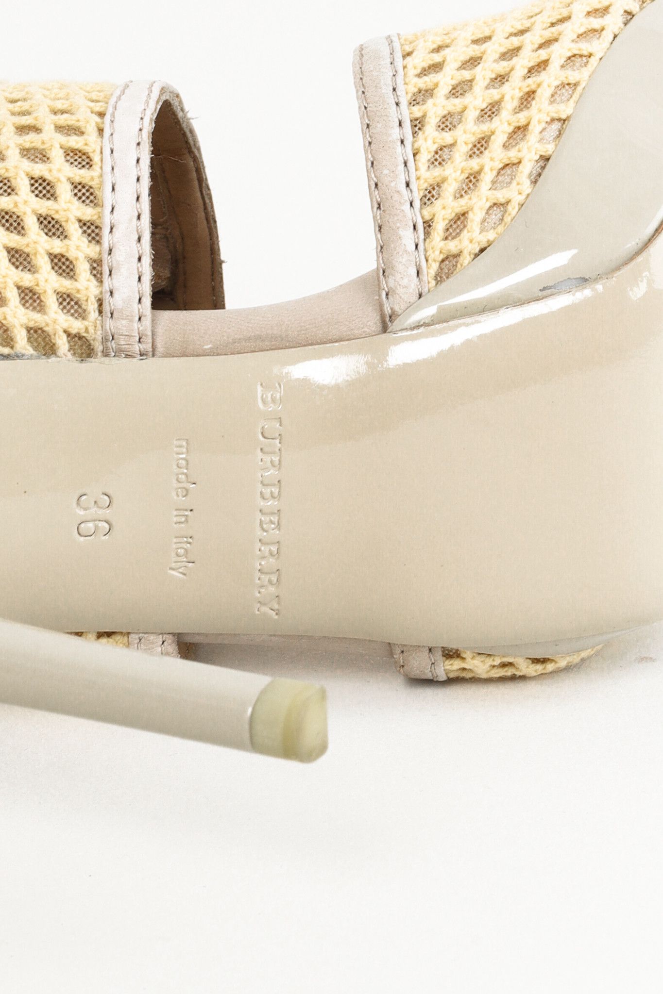 Burberry Burberry Grey Taupe Cut-Out Zipper Stiletto Heels Size US 6 / IT 36 - 5 Thumbnail