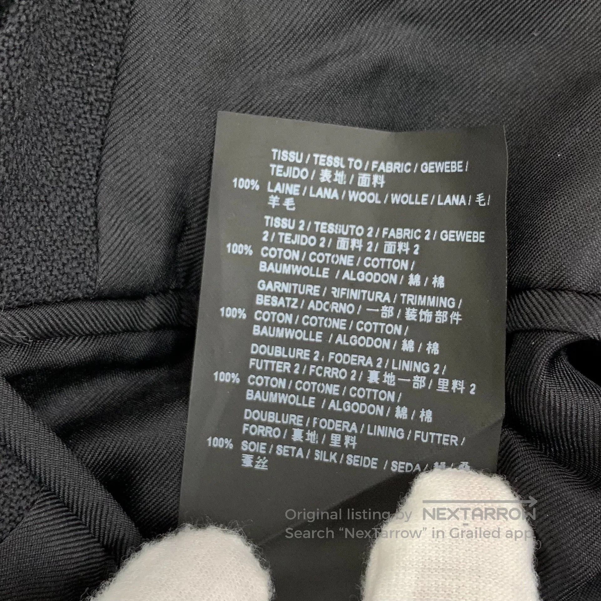 Saint Laurent Paris Saint Laurent Black Wool Blazer. Size S / US 4 / IT 40 - 7 Thumbnail