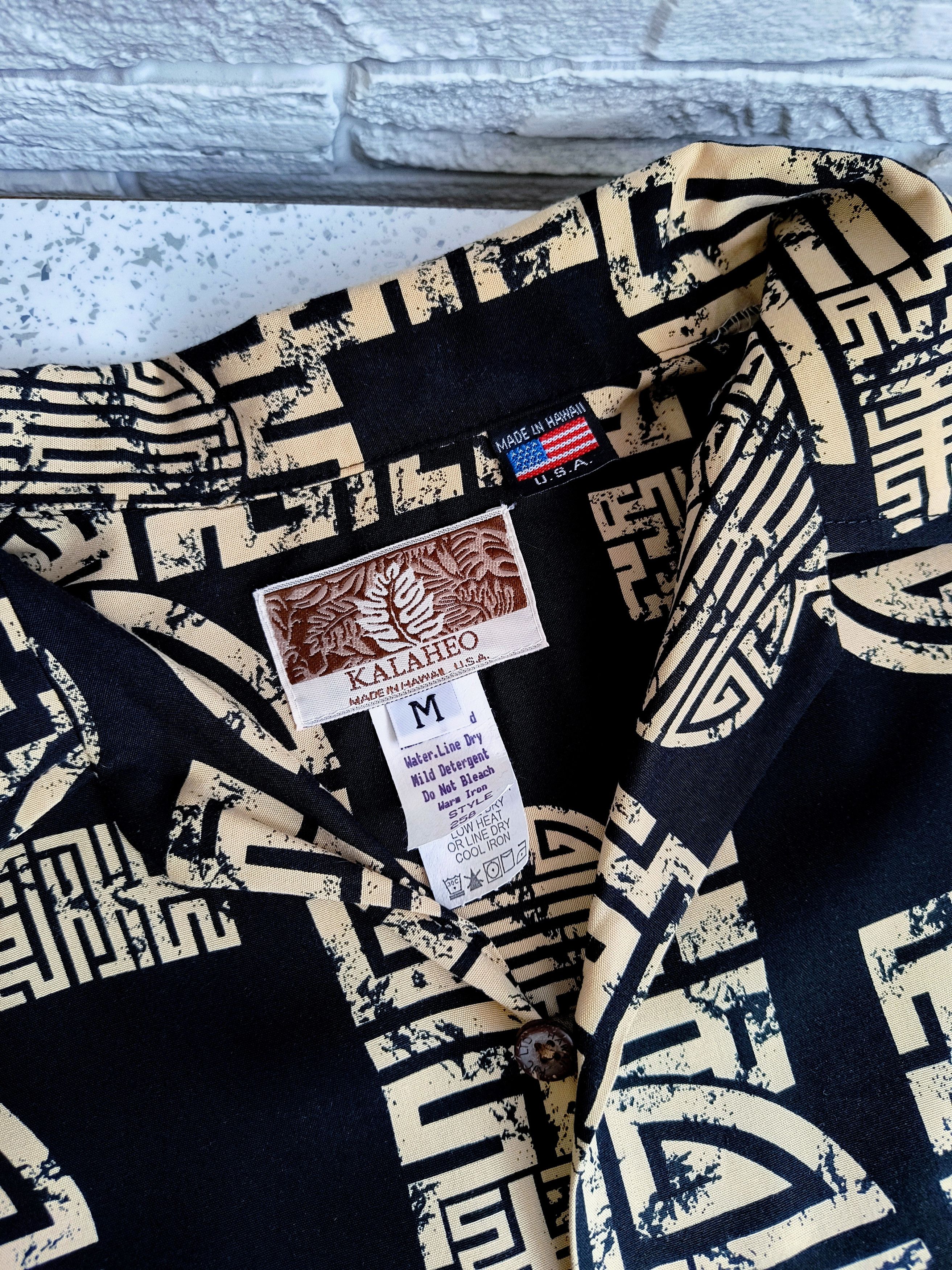 Kalaheo Vintage Aztec Print Hawaiian Shirt Size US M / EU 48-50 / 2 - 8 Thumbnail
