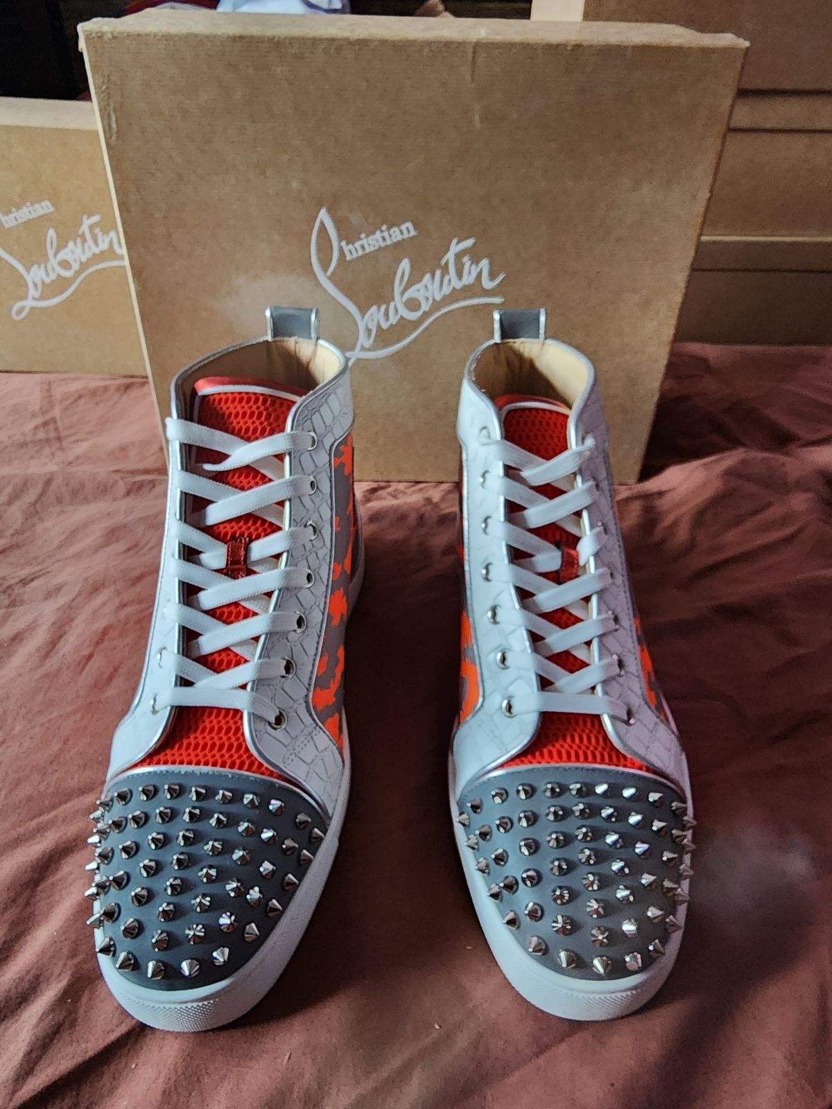 Christian Louboutin New Christian Louboutin Fun Lou Spikes Flat Men’s Size 12.5 Size US 12.5 / EU 45-46 - 1 Thumbnail