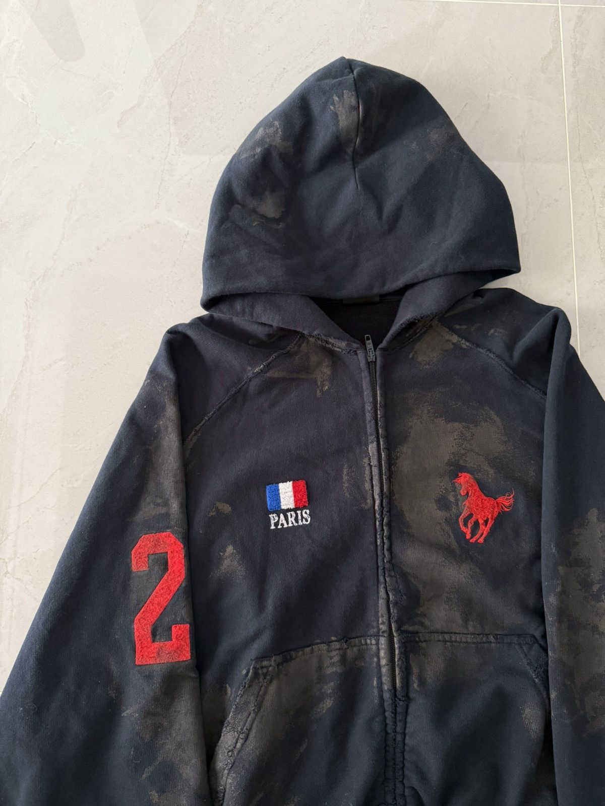 Balenciaga *ULTRARARE* Balenciaga AW22 DIRTY POLO HOODIE SIZE 1 Size US S / EU 44-46 / 1 - 4 Thumbnail