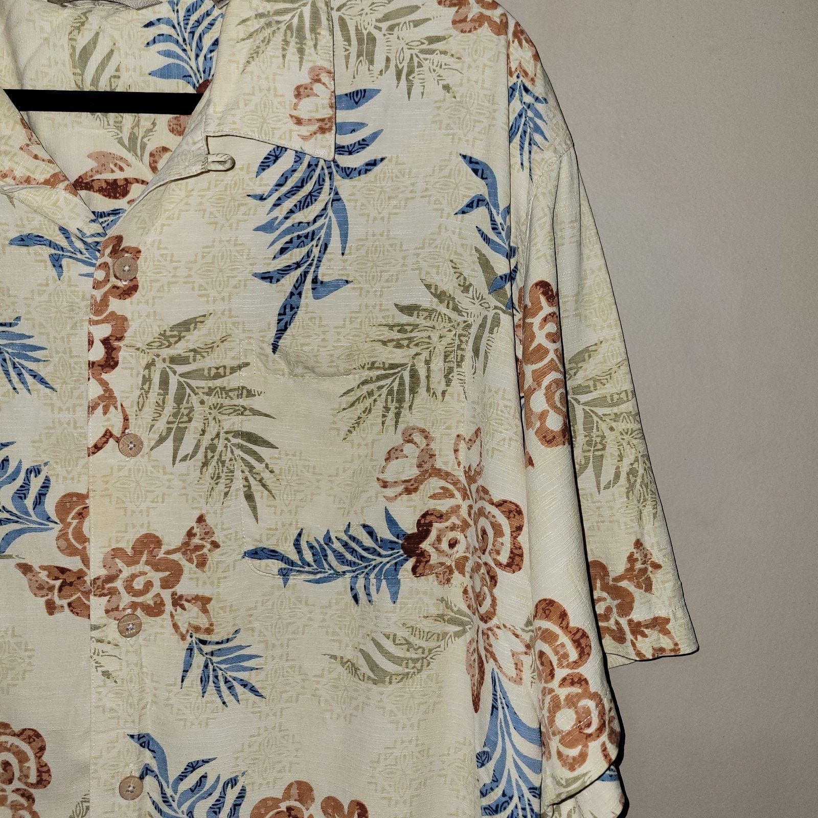 & Other Stories Paradise Collection Hawaiian Men’s XXL Short Sleeve SILK Size US XXL / EU 58 / 5 - 7 Thumbnail