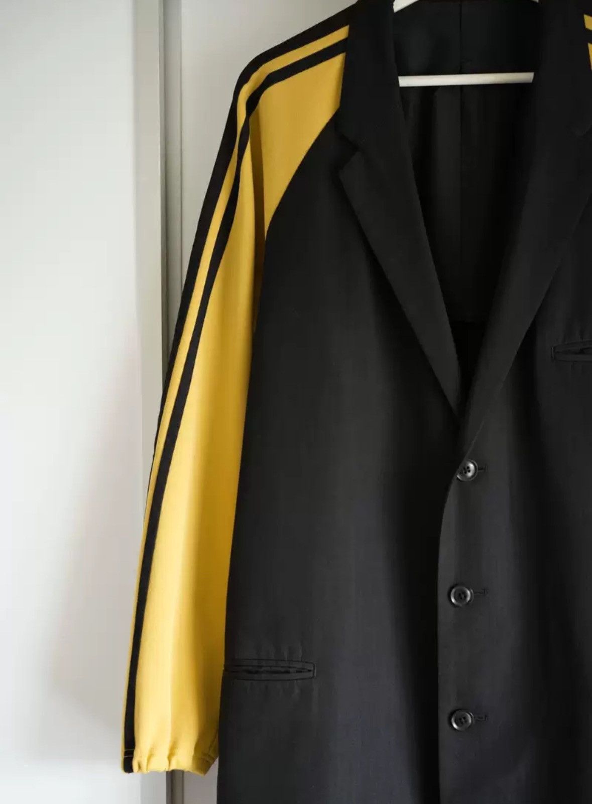 Yohji Yamamoto Yohji Yamamoto 98ss patchwork sleeve Ichiro suit Size US S / EU 44-46 / 1 - 3 Thumbnail