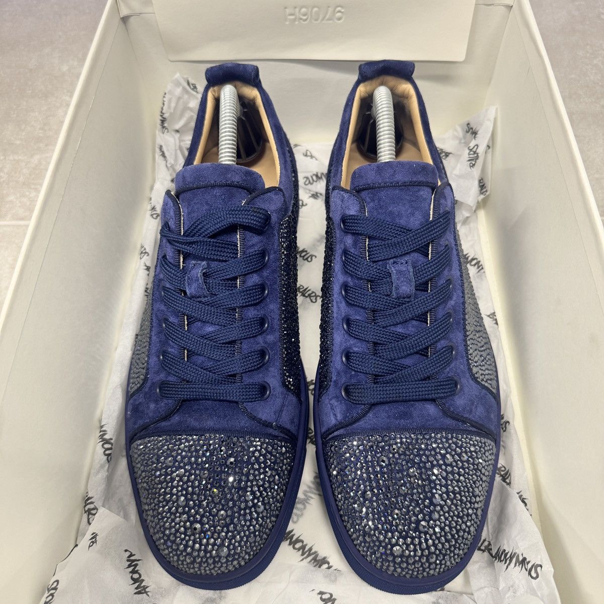 Christian Louboutin Christian Louboutin Louis Junior Strass Trainers RRP £1950 Size US 8.5 / EU 41-42 - 5 Thumbnail