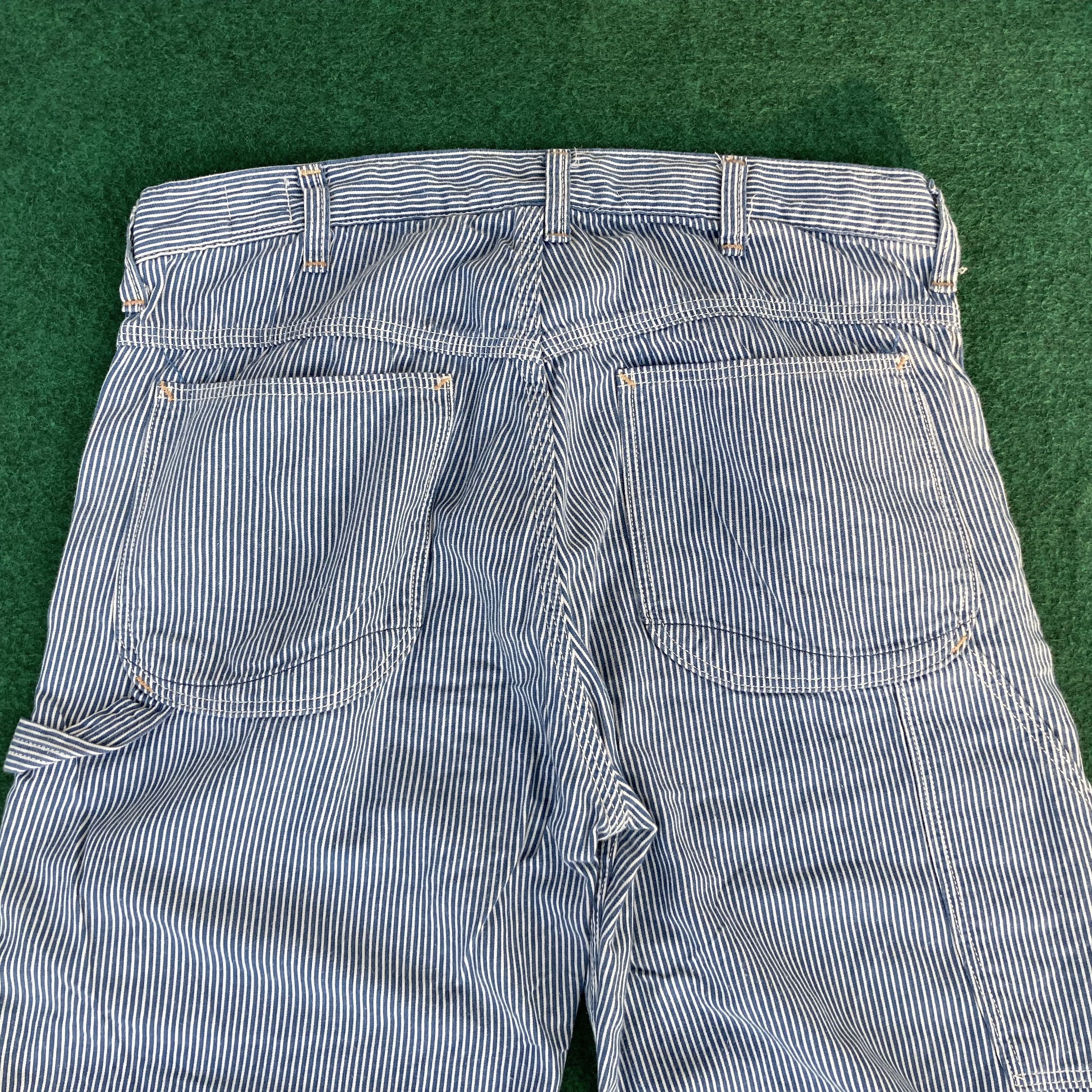 Japanese Brand × Orslow Vtg Orslow Workwear Striped Trouser Hickory Jeans Size US 30 / EU 46 - 10 Thumbnail