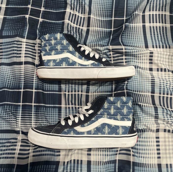 Supreme x vans store hole punch denim