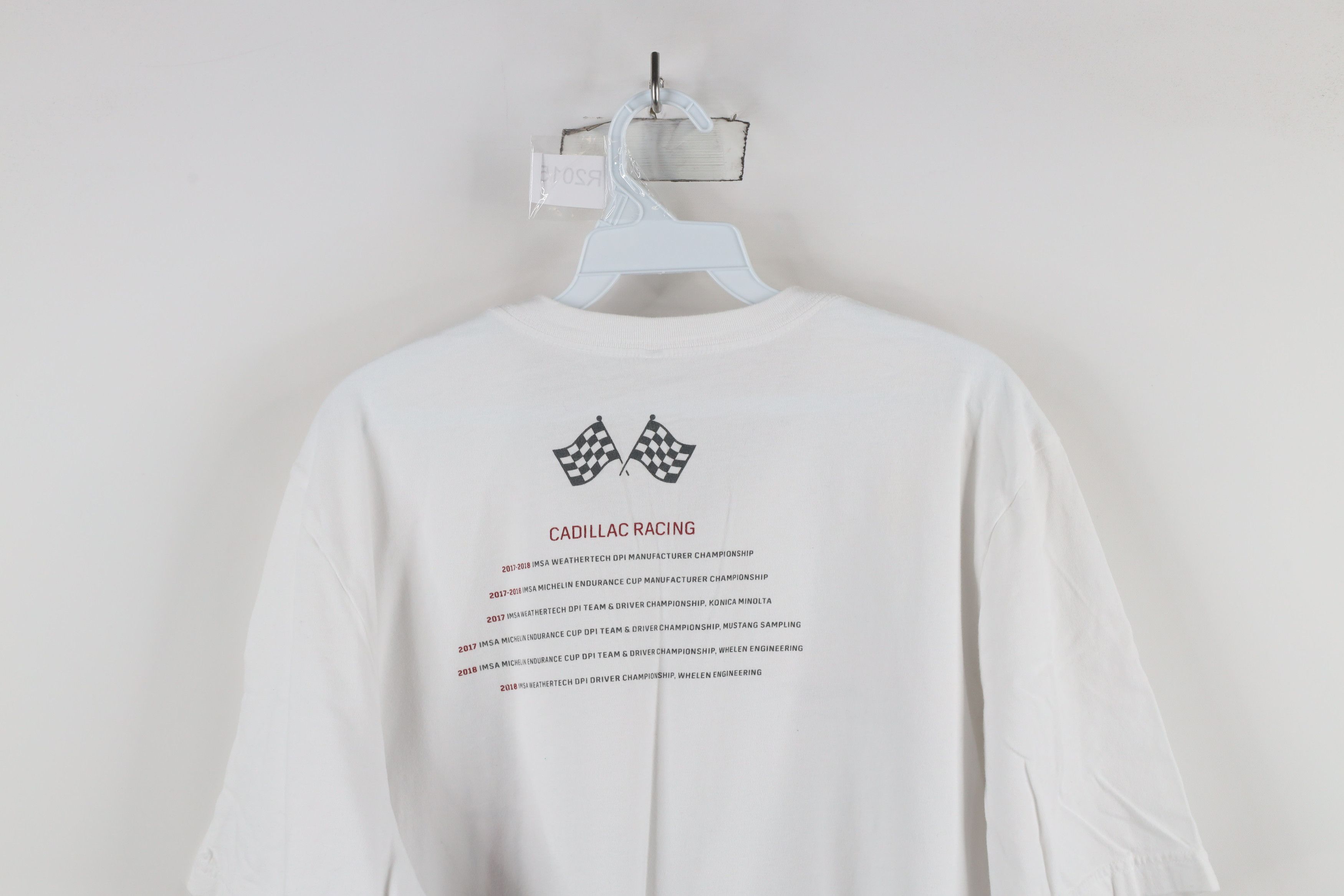 Vintage Y2K Cadillac Racing IMSA Short Sleeve T-Shirt White Cotton Size US XXL / EU 58 / 5 - 11 Thumbnail