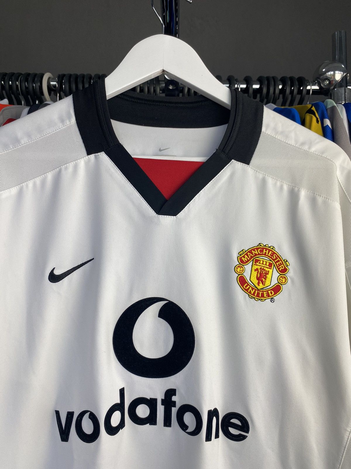 Nike 2002/03 NIKE MANCHESTER UNITED SOCCER FOOTBALL JERSEY SHIRT Size US L / EU 52-54 / 3 - 5 Thumbnail