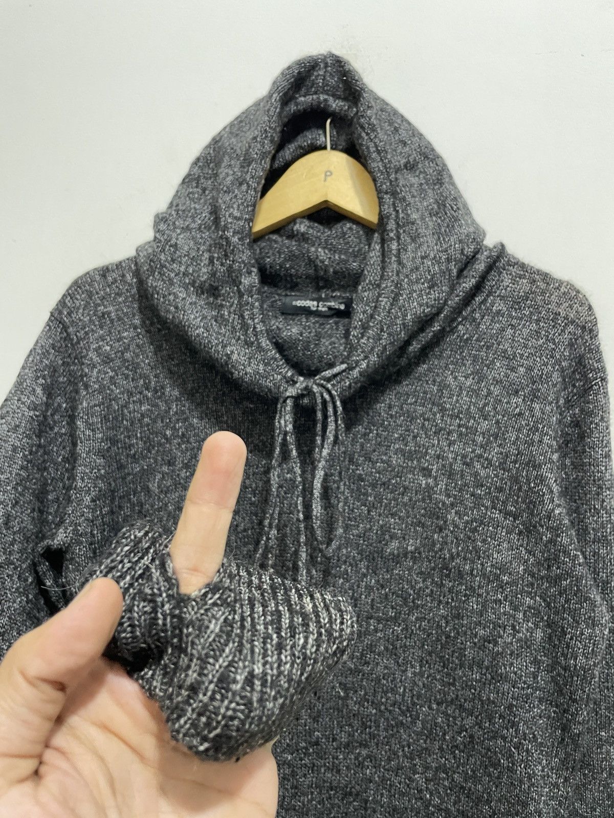If Six Was Nine ⚡️SS25⚡️Codes Combine knitwear hoodie with finger gloves Size US L / EU 52-54 / 3 - 5 Thumbnail
