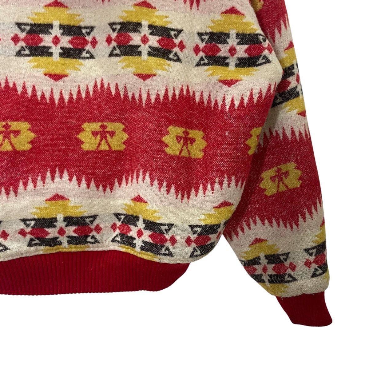 Bullhead Denim Co. Vintage Bullhead Aztex Navajo Fleece Jacket Size US L / EU 52-54 / 3 - 9 Thumbnail
