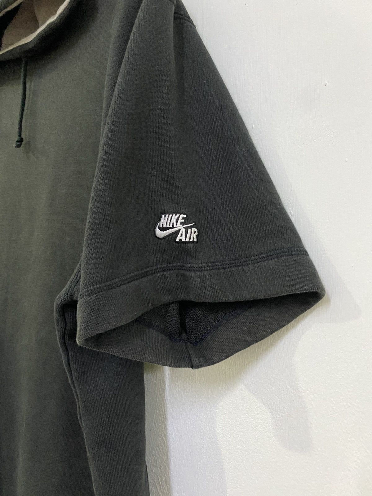 Nike × Vintage 💥 VINTAGE NIKE EMBROIDED HOODIE SHORT SLEEVE Size US L / EU 52-54 / 3 - 4 Thumbnail