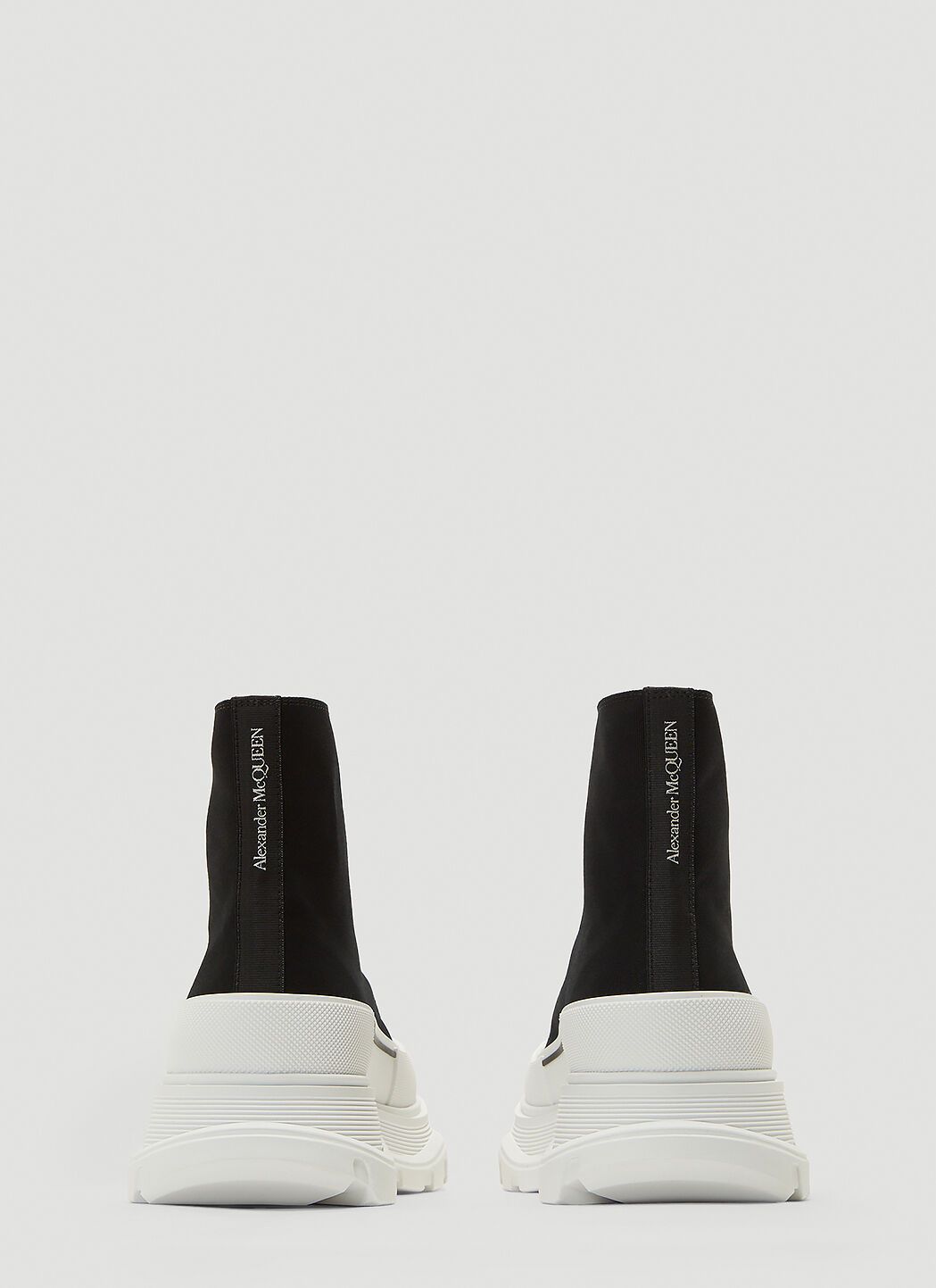 Alexander McQueen o1y1024 Hi-Top Sneakers in White & Black Size US 9 / EU 42 - 4 Thumbnail
