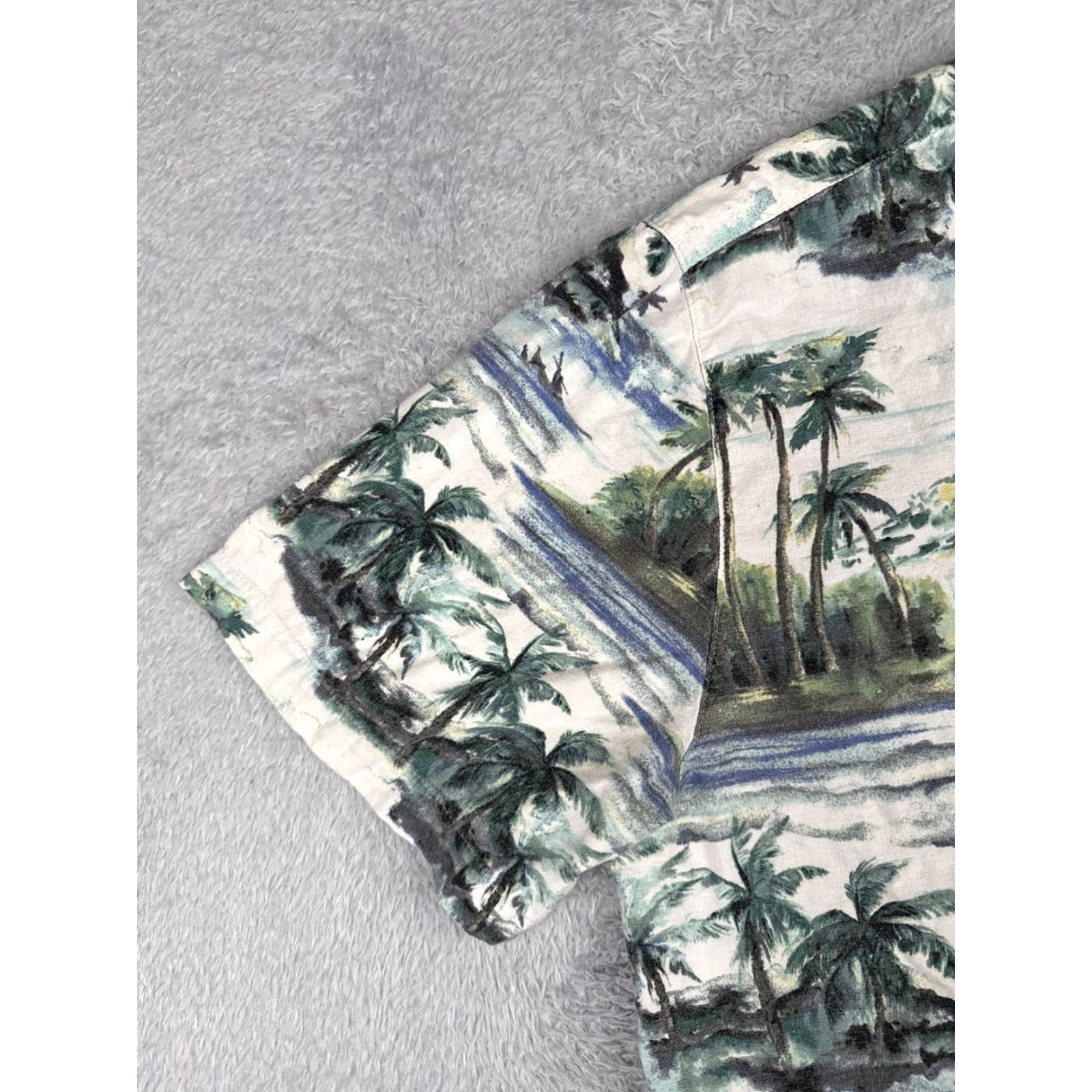 Vintage VINTAGE Joe Marlin Shirt Mens 3XL Green Palm Island Beach Print Cotton Blend Hawaii Size US XXL / EU 58 / 5 - 5 Thumbnail