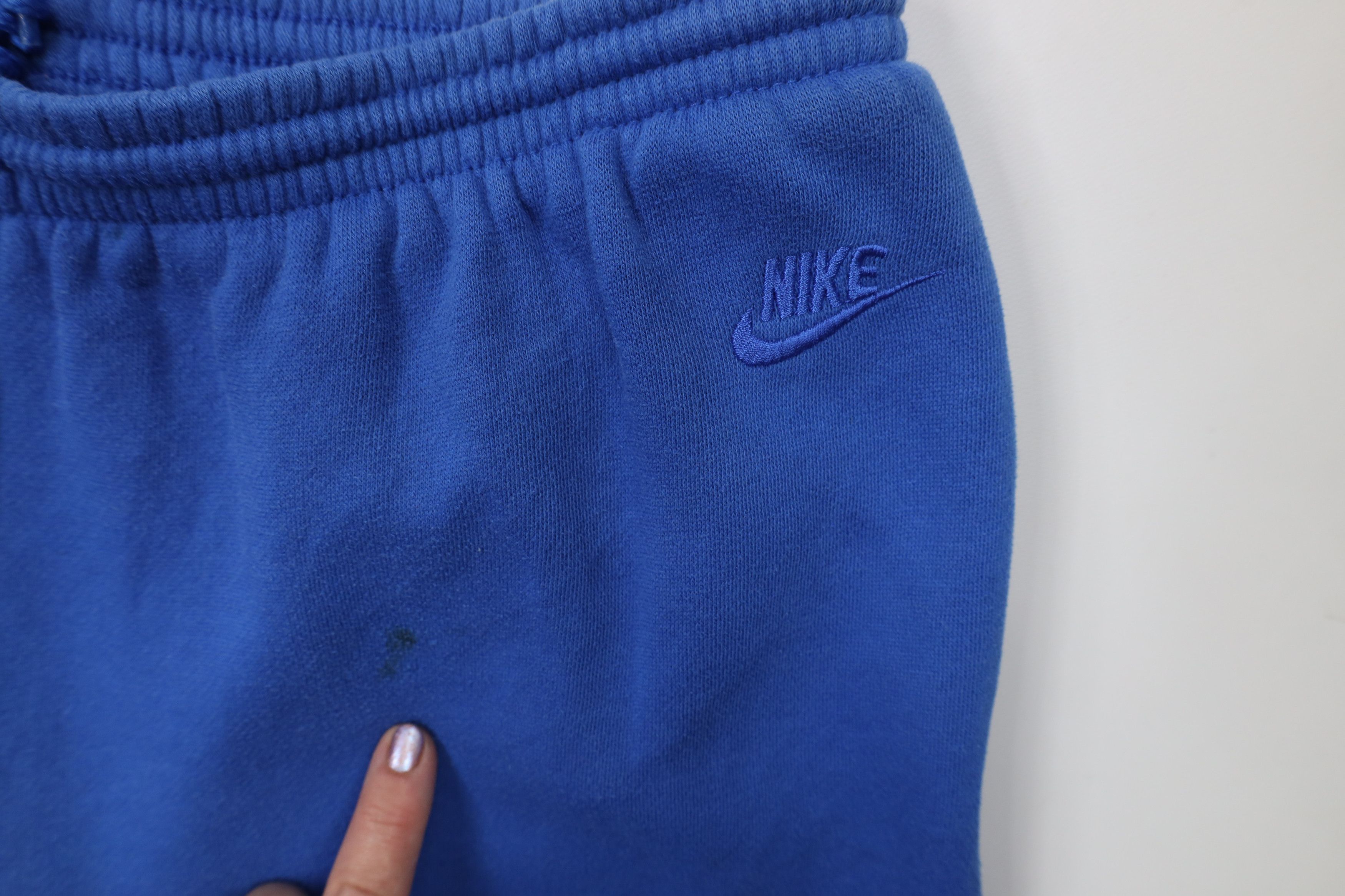 Nike Vintage 80s 90s Nike Swoosh Sweatpants Joggers Royal Blue Size US 38 / EU 54 - 6 Thumbnail