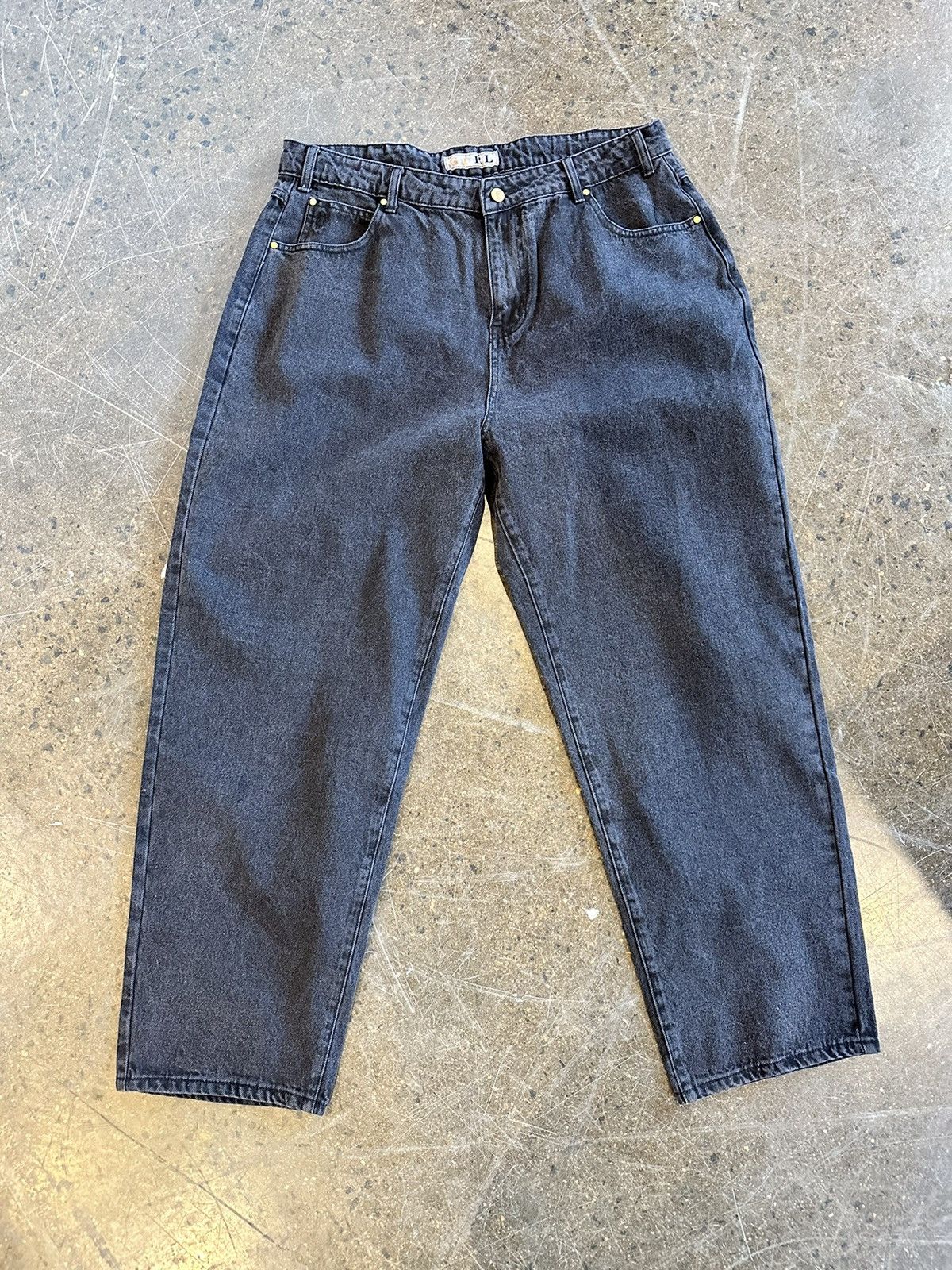 image of Girl Skateboards Denim Size 38 in Washed Black, Men's