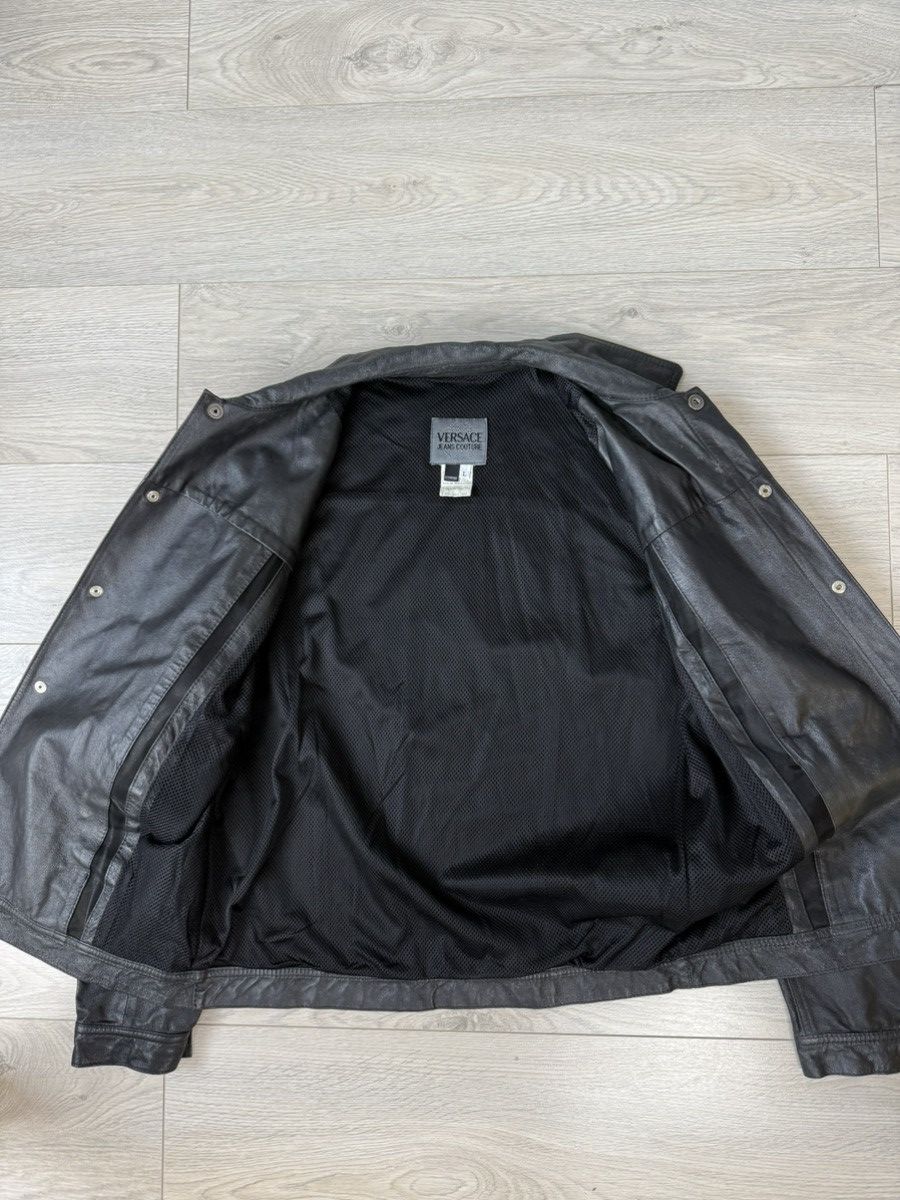 Versace × Versace Jeans Couture Versace Vintage leather Shirt Jacket Size US L / EU 52-54 / 3 - 8 Thumbnail
