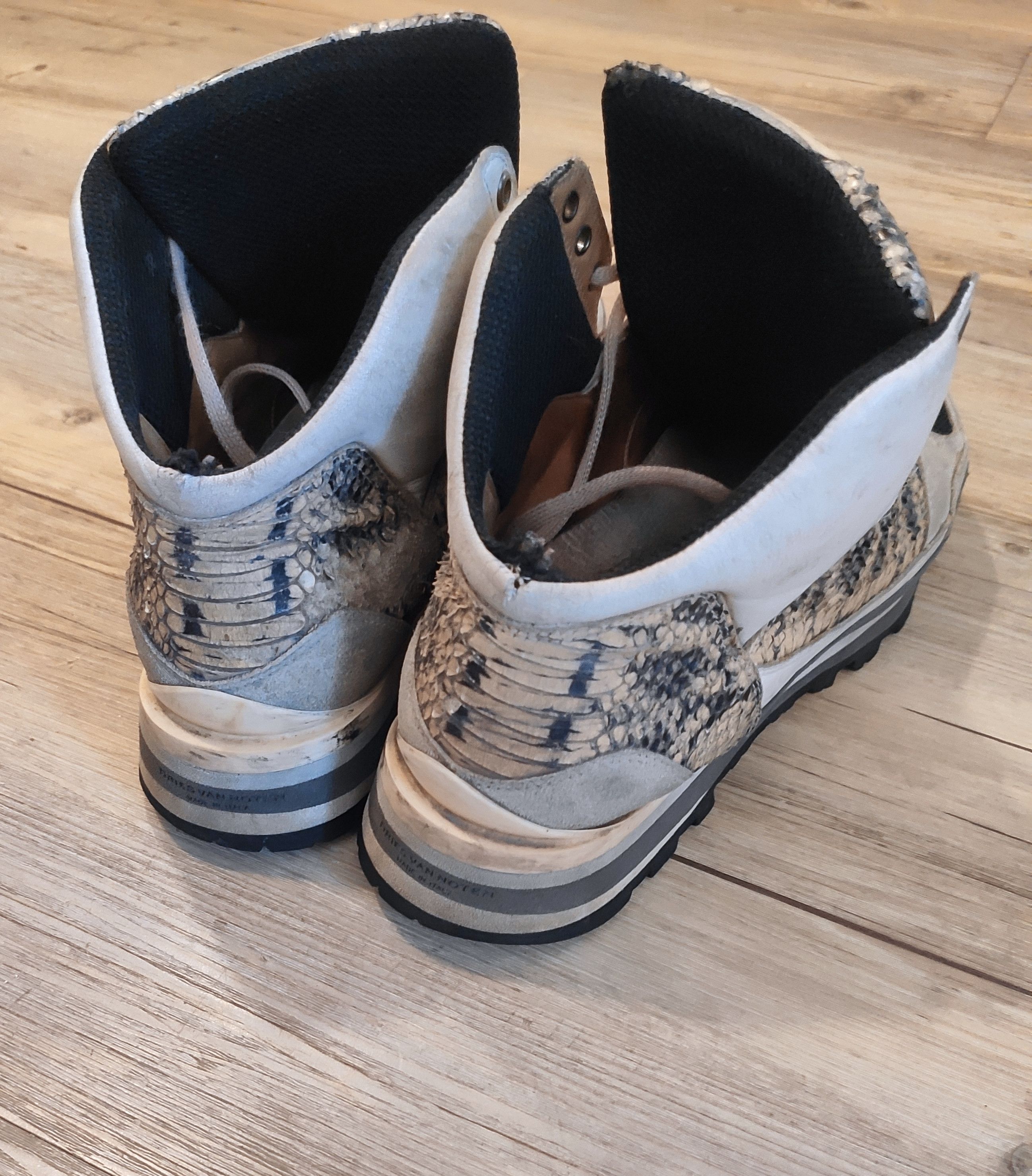 Dries Van Noten FW14 python hiking boots.Like Rick Owens or Damir Doma Size US 9.5 / EU 42-43 - 6 Thumbnail
